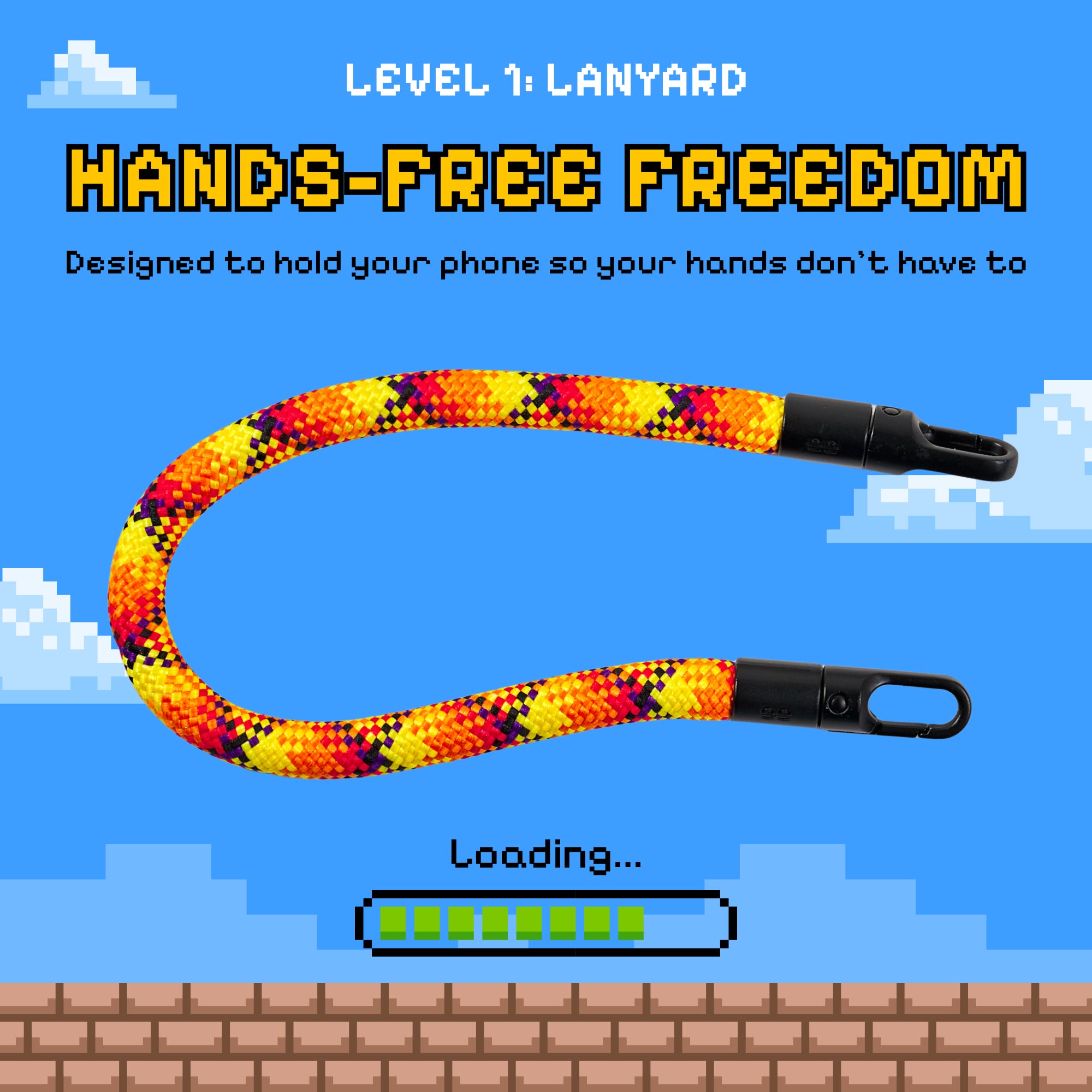Freehand Solar Flux Wrist Lanyard - Secure Short Carry for Everyday Use