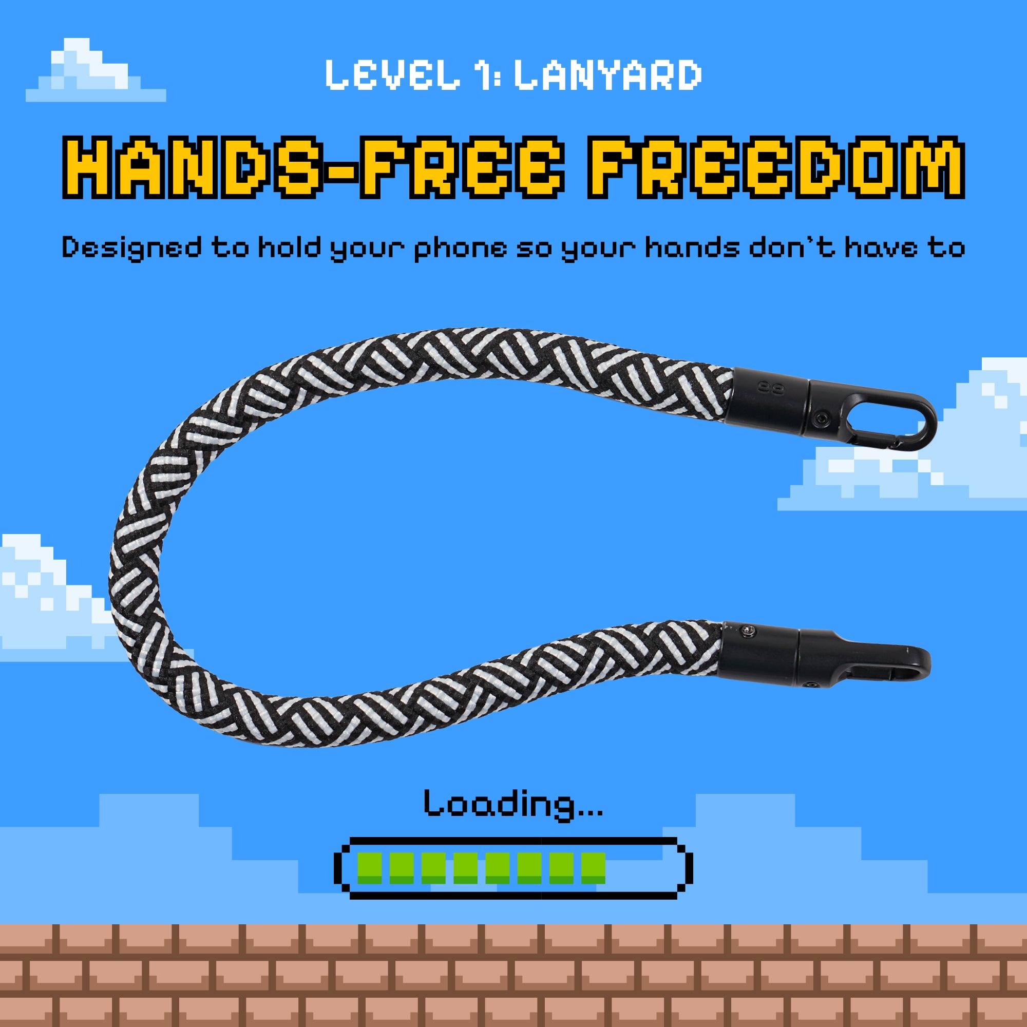 Freehand Metro Weave Wrist Lanyard - Secure Short Carry for Everyday Use
