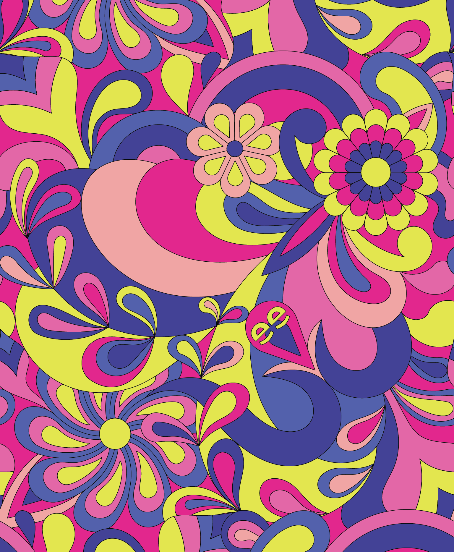 Pop Garden Digital Wallpaper Pack for iPhone and Android - Instant Screen Refresh