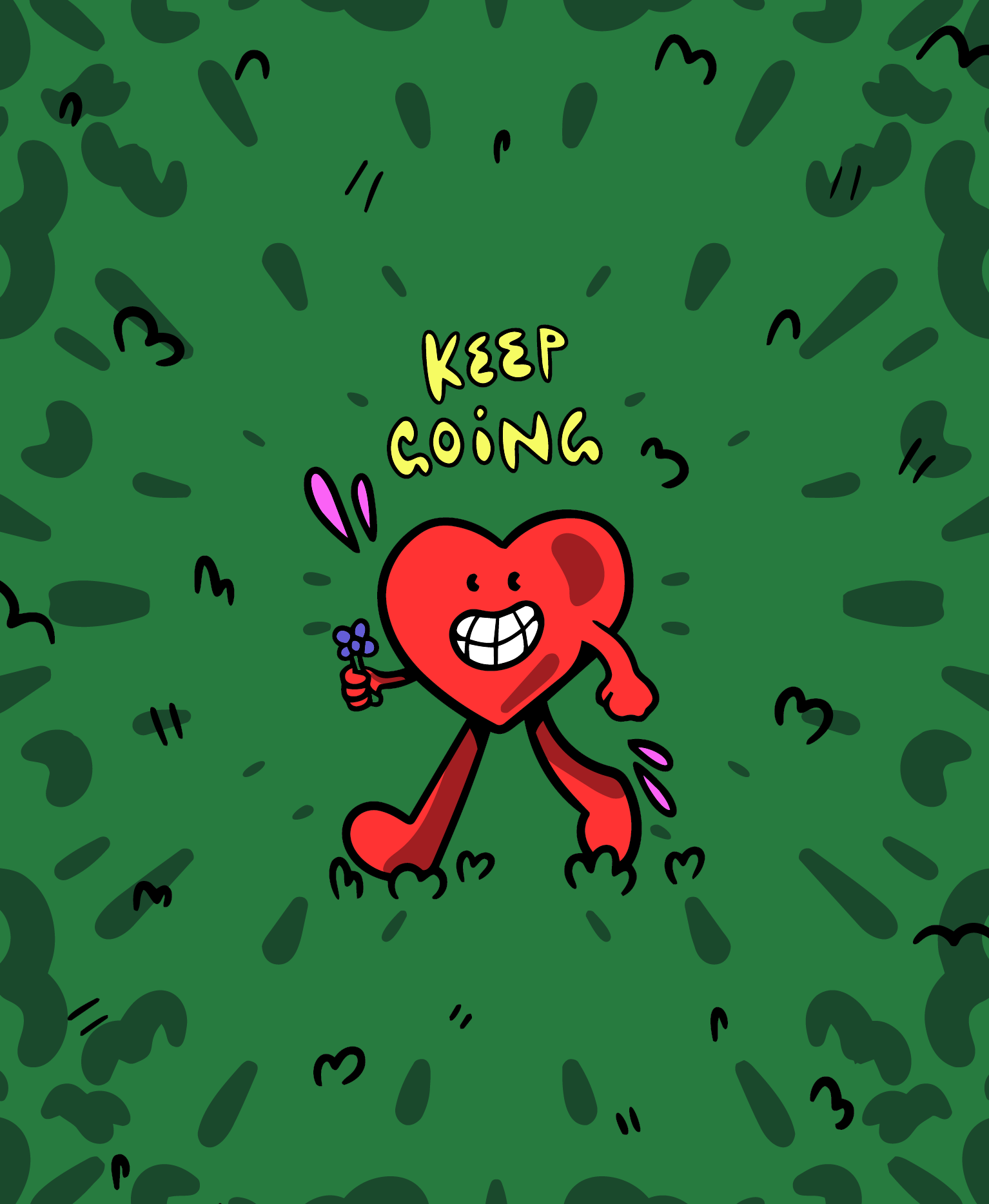 Keep Going Digital Wallpaper Pack for iPhone and Android - Instant Screen Refresh