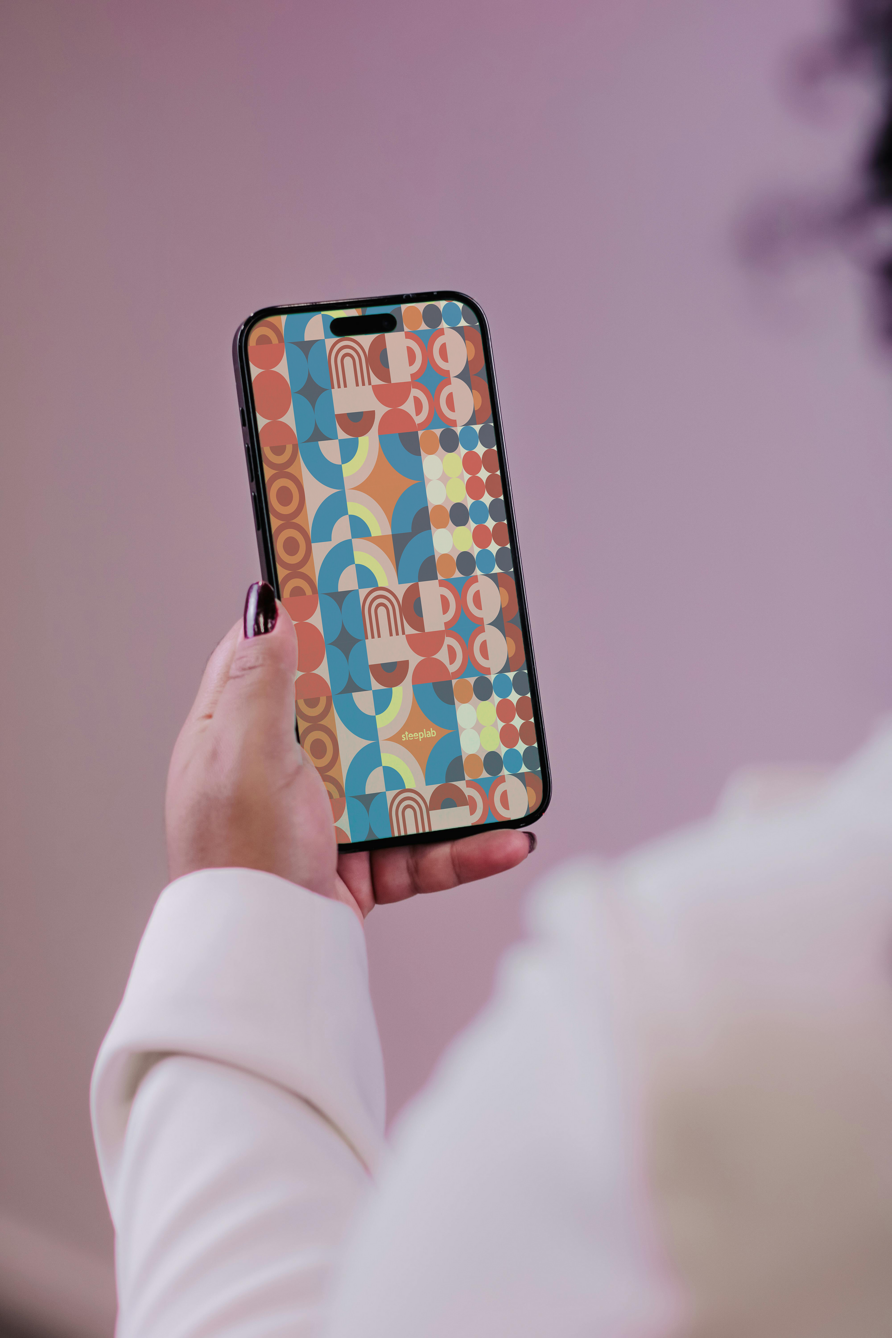 Retro Sunset Digital Wallpaper Pack for iPhone and Android - Instant Screen Refresh