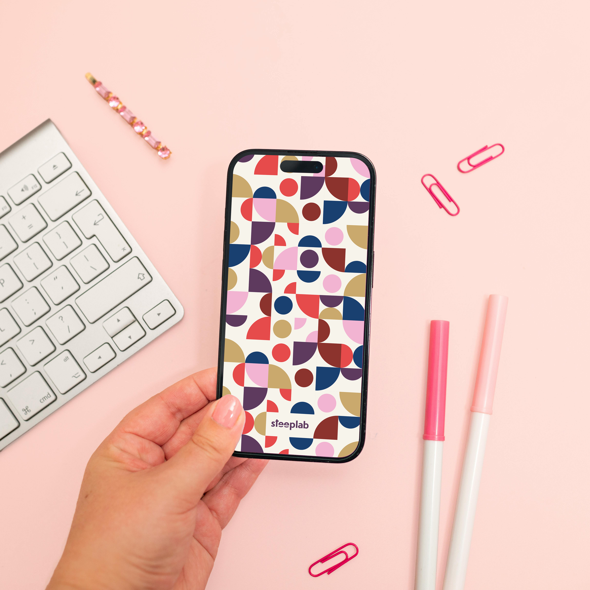Abstract Pulse Digital Wallpaper Pack for iPhone and Android - Instant Screen Refresh