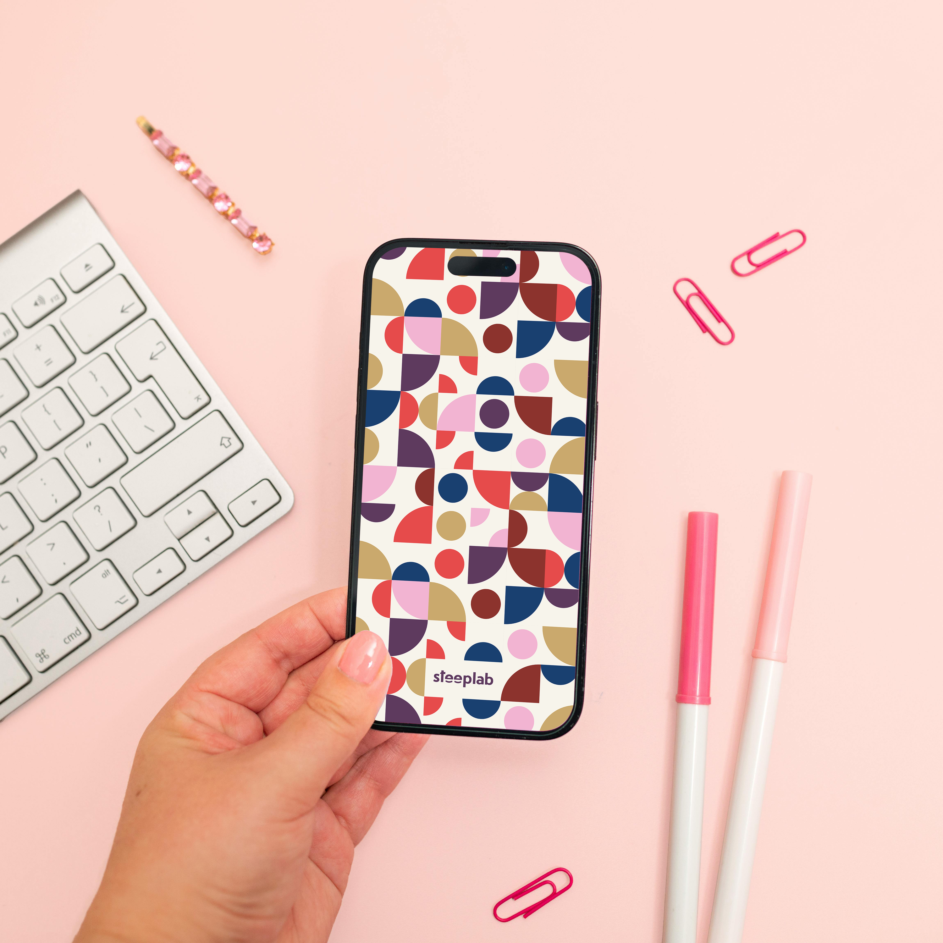 Abstract Pulse Digital Wallpaper Pack for iPhone and Android - Instant Screen Refresh