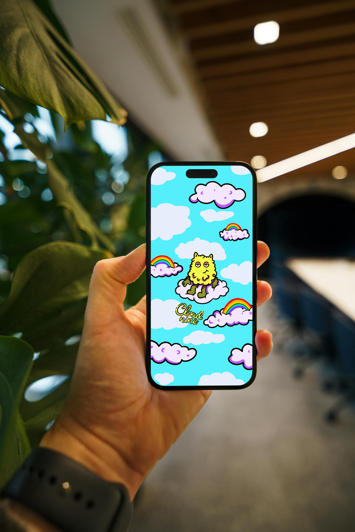 Cloud Nine Digital Wallpaper Pack for iPhone and Android - Instant Scr ...