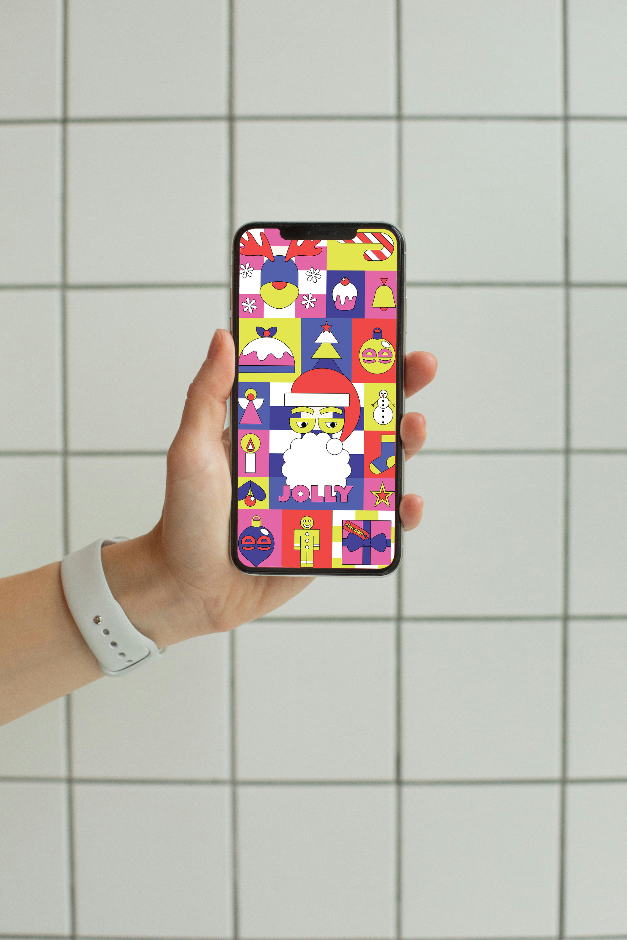 Jolly Digital Wallpaper Pack for iPhone and Android - Instant Screen Refresh