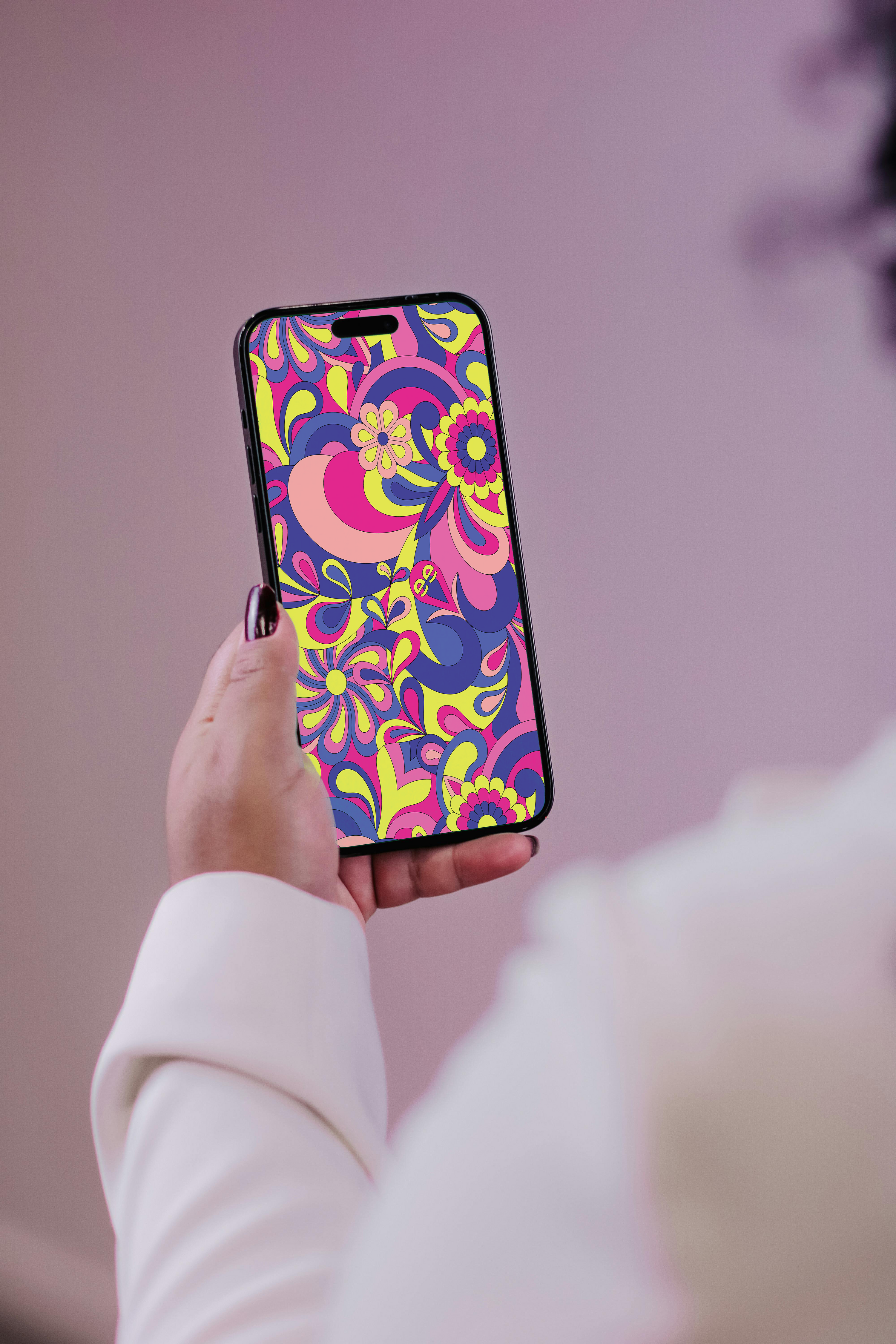 Pop Garden Digital Wallpaper Pack for iPhone and Android - Instant Screen Refresh