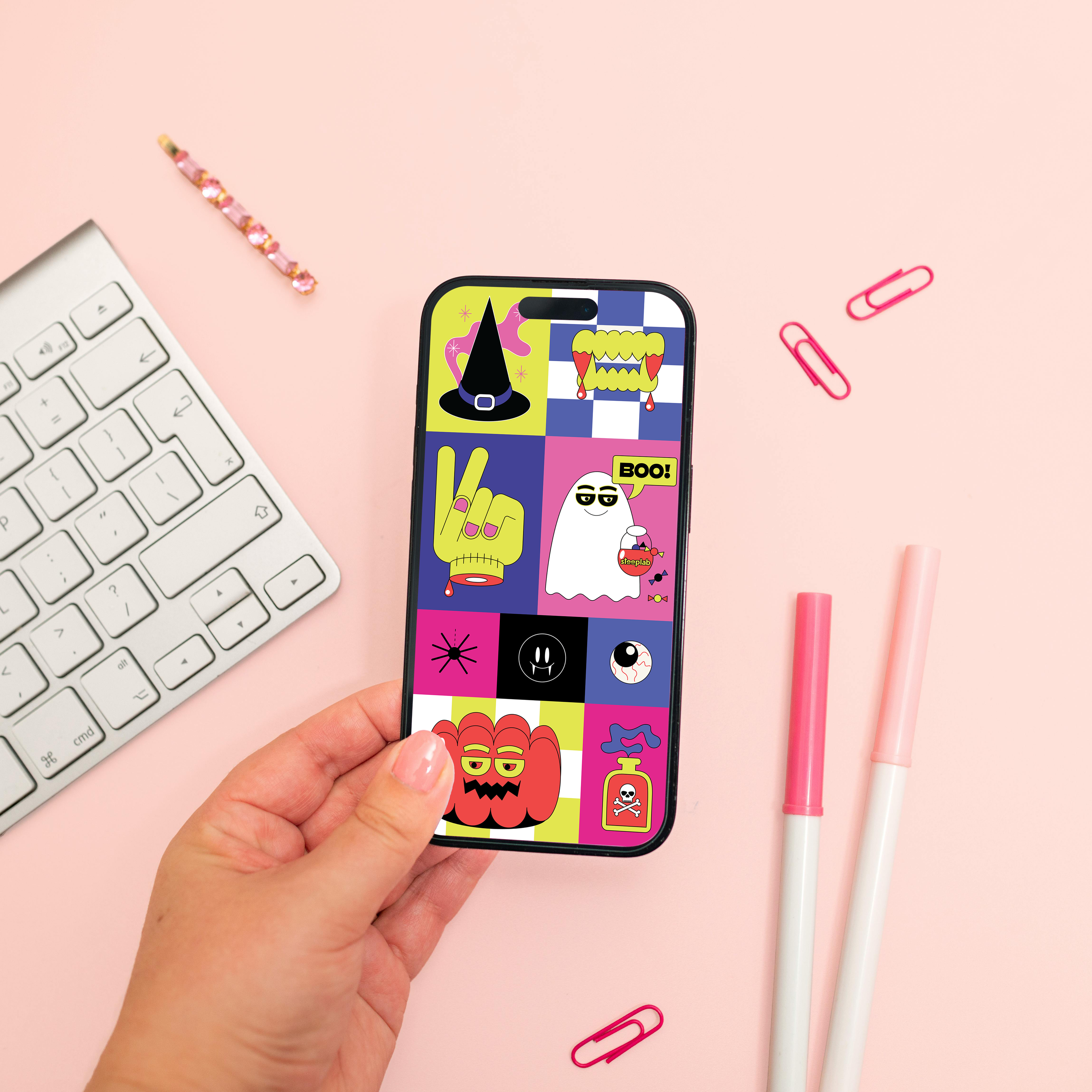 Boo Digital Wallpaper Pack for iPhone and Android - Instant Screen Refresh