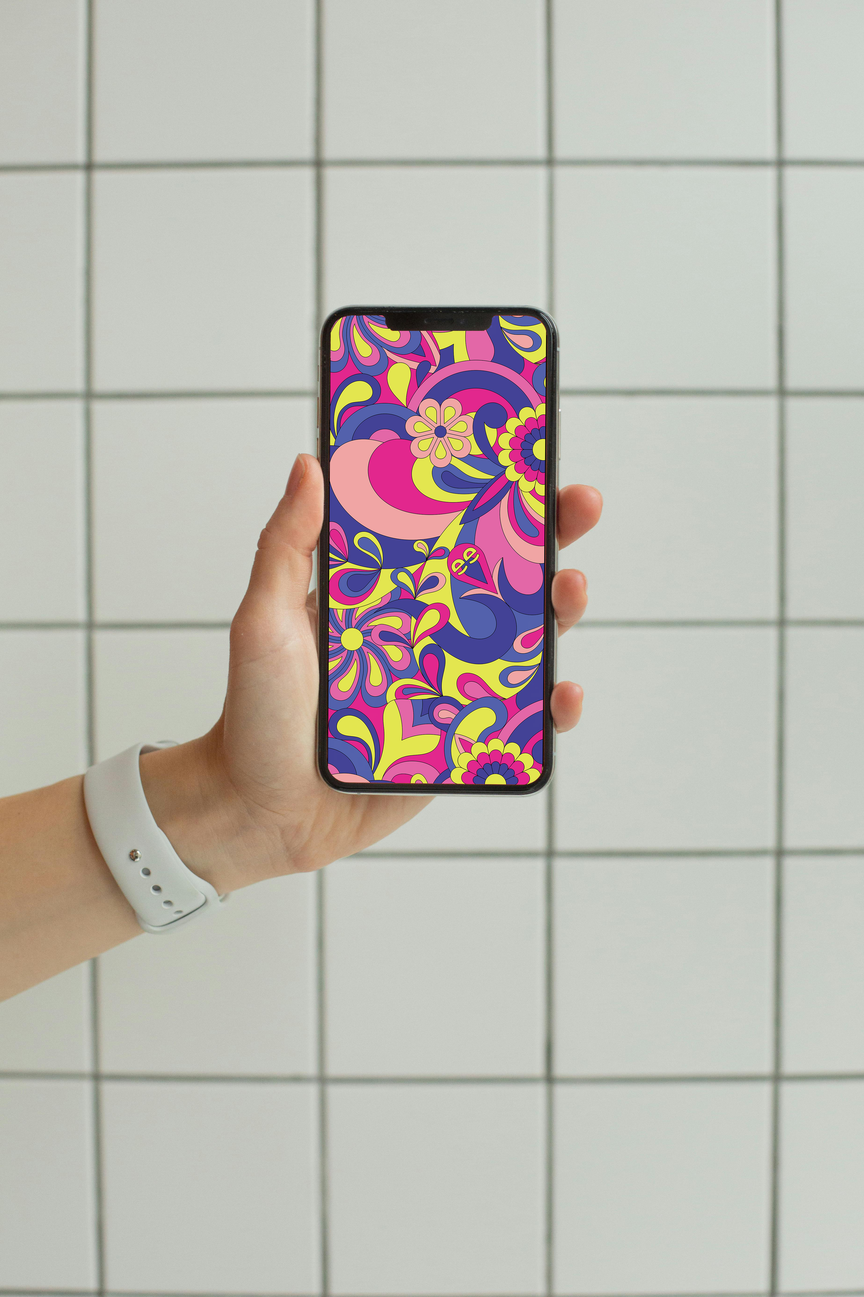Pop Garden Digital Wallpaper Pack for iPhone and Android - Instant Screen Refresh