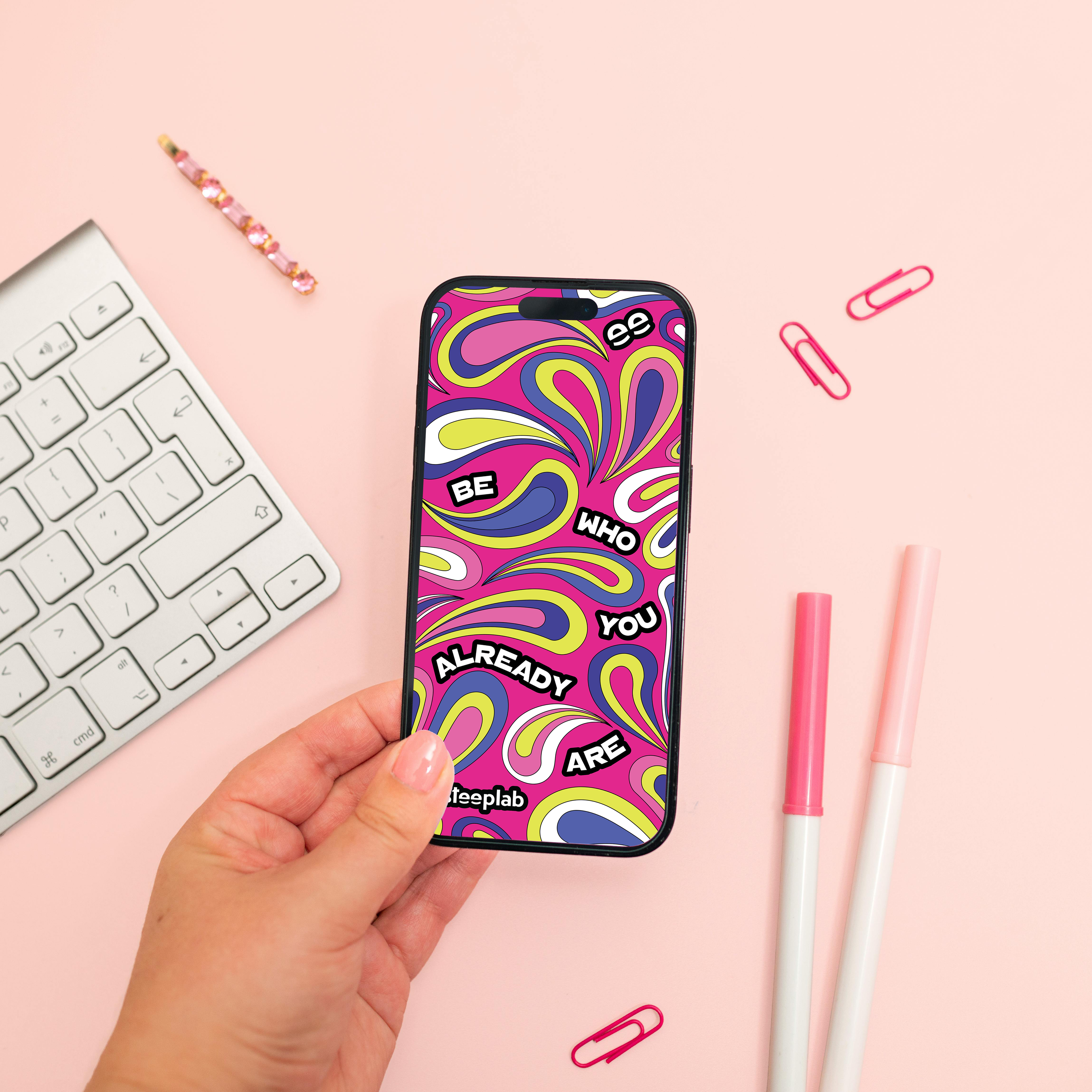 Vibes Digital Wallpaper Pack of 3 for iPhone and Android - Instant Screen Refresh