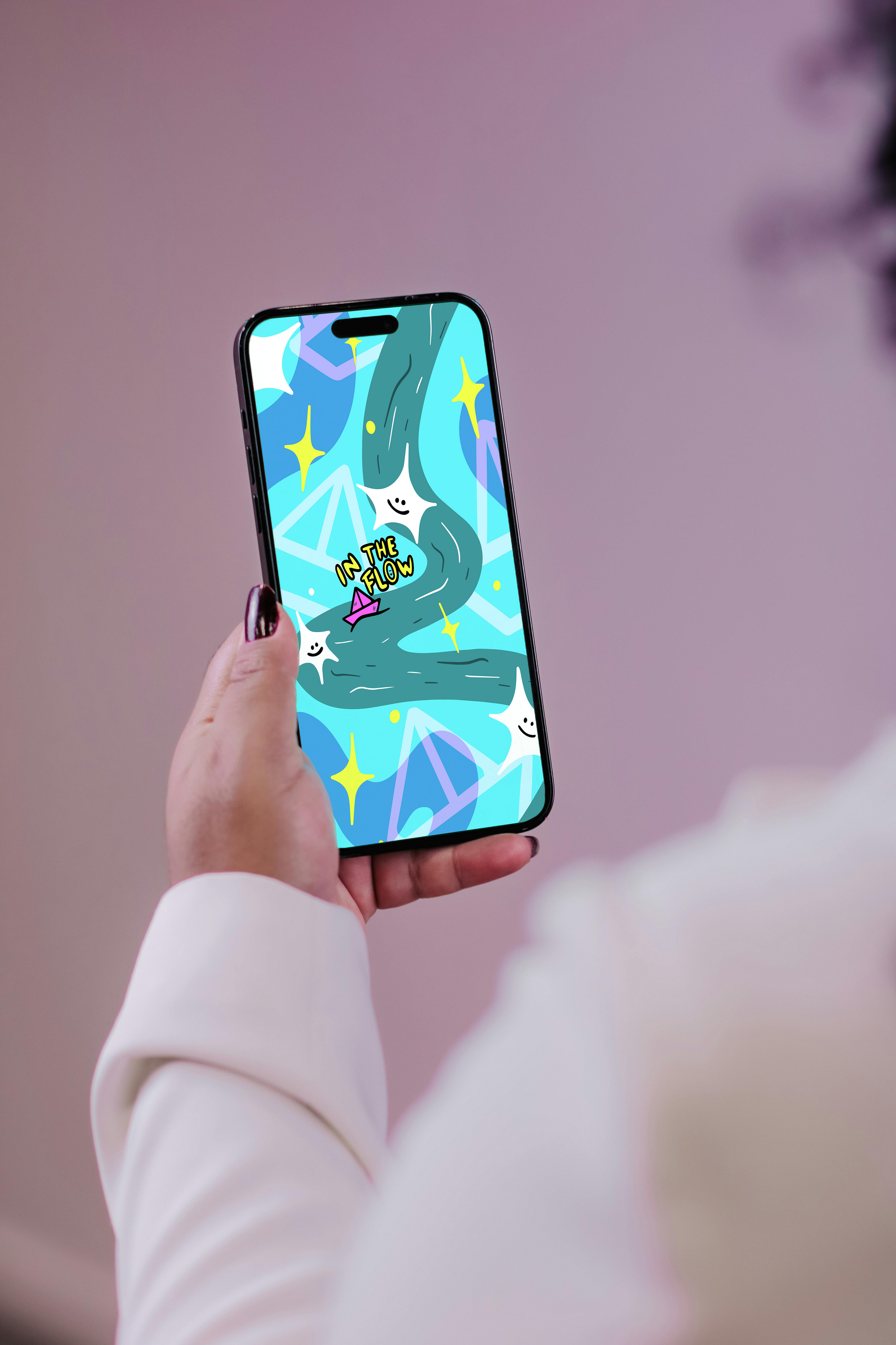 Cosmic Flow Digital Wallpaper Pack for iPhone and Android - Instant Screen Refresh