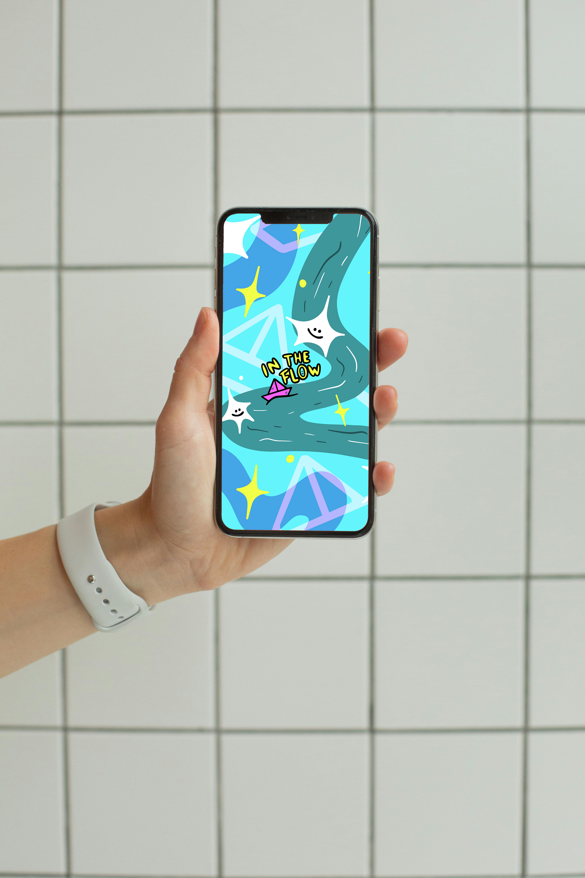 Cosmic Flow Digital Wallpaper Pack for iPhone and Android - Instant Screen Refresh