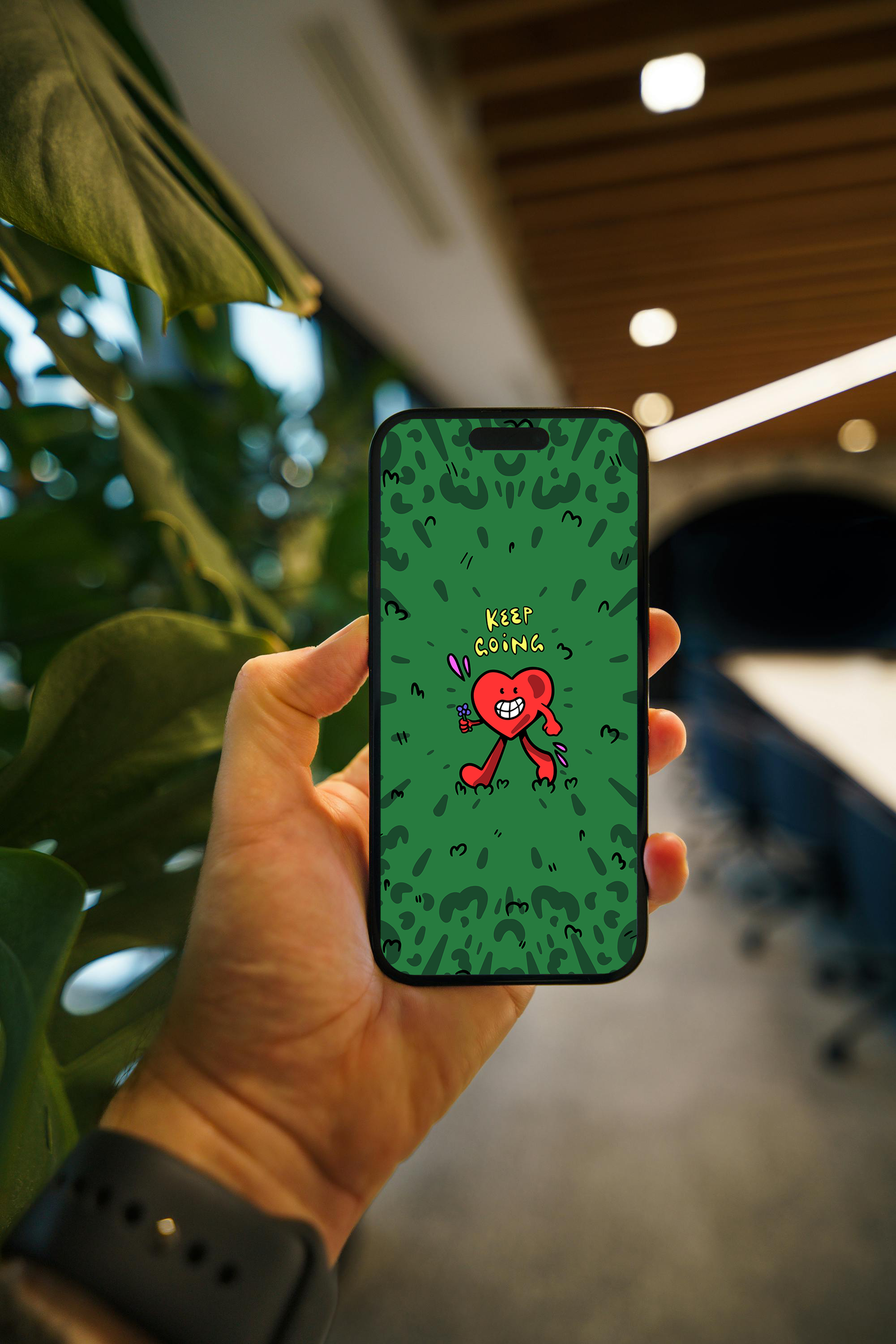 Keep Going Digital Wallpaper Pack for iPhone and Android - Instant Screen Refresh