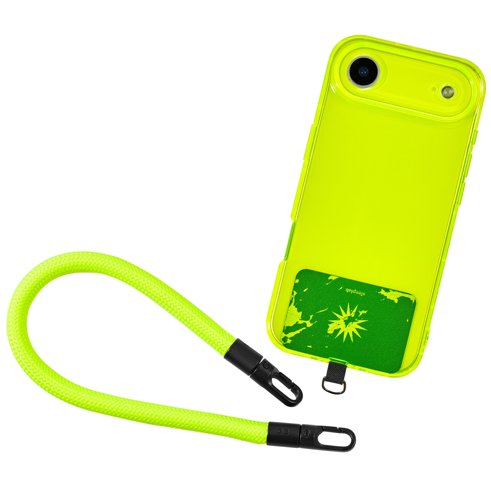 Neon Noise Highlighter Case + Freehand Wrist Lanyard Bundle - Hands-Free Carry
