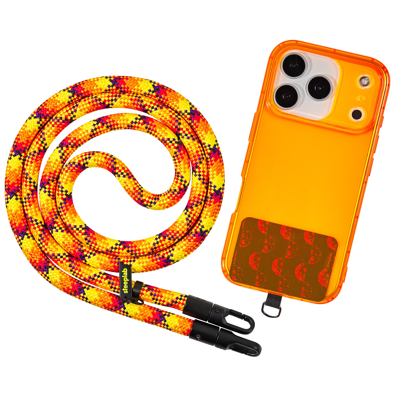 SteepLab Solar Static Highlighter Case + Freehand Crossbody Lanyard Bundle