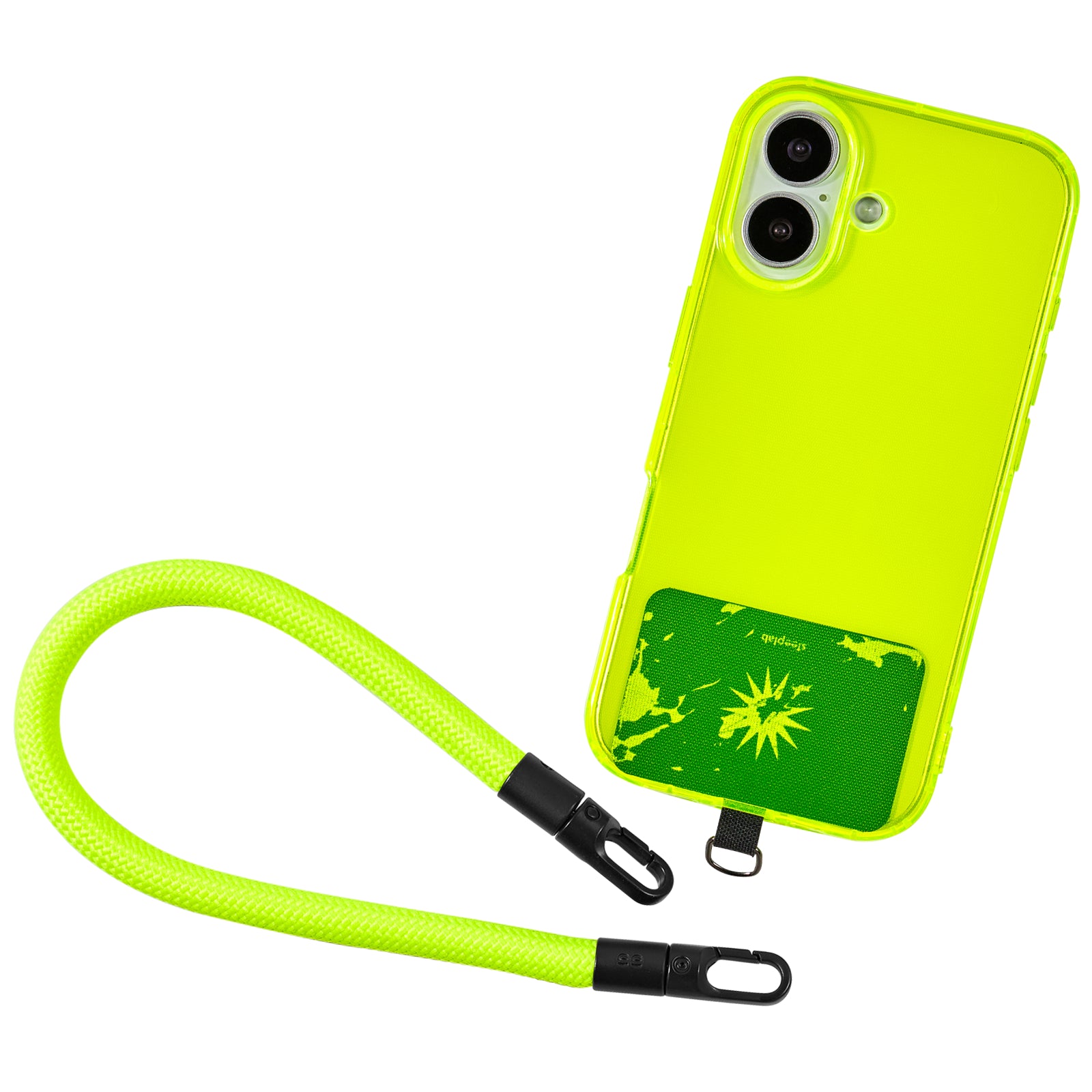 Neon Noise Highlighter Case + Freehand Wrist Lanyard Bundle - Hands-Free Carry