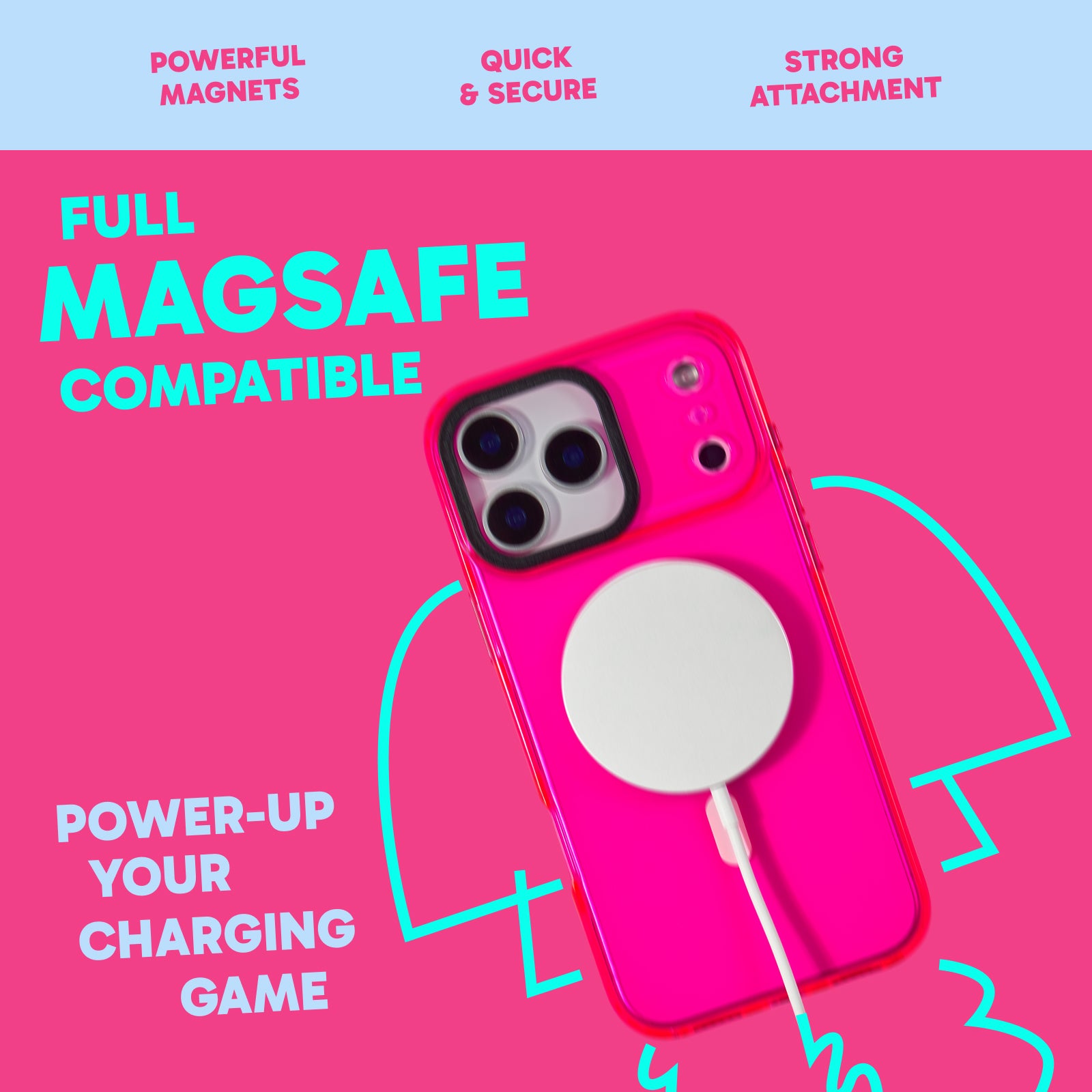 Barrier Case w/ MagSafe for iPhone - Radiant Hot Pink