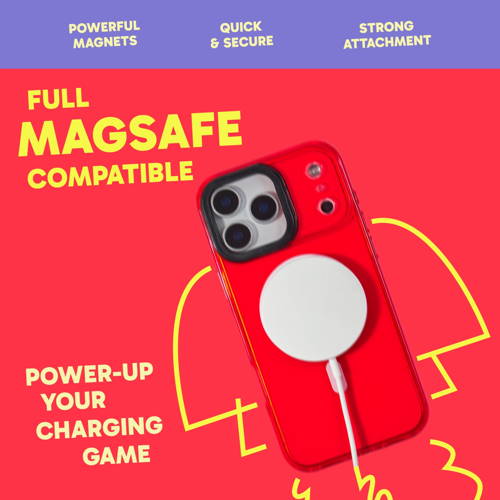 Barrier Case w/ MagSafe for iPhone - Electric Red Strawberry