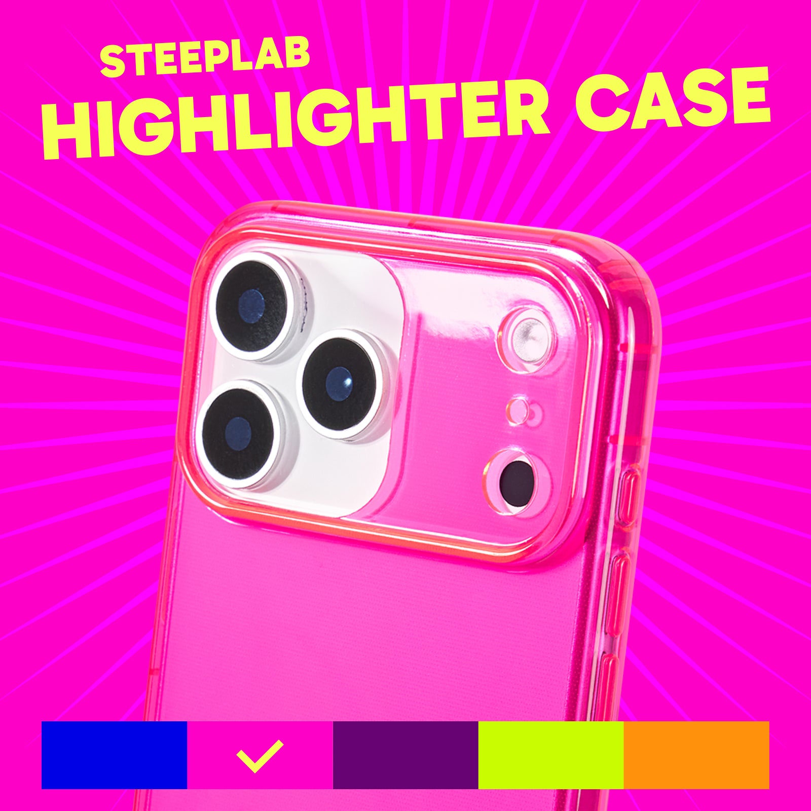 Highlighter Case for iPhone - Eye-Catching Hot Pink