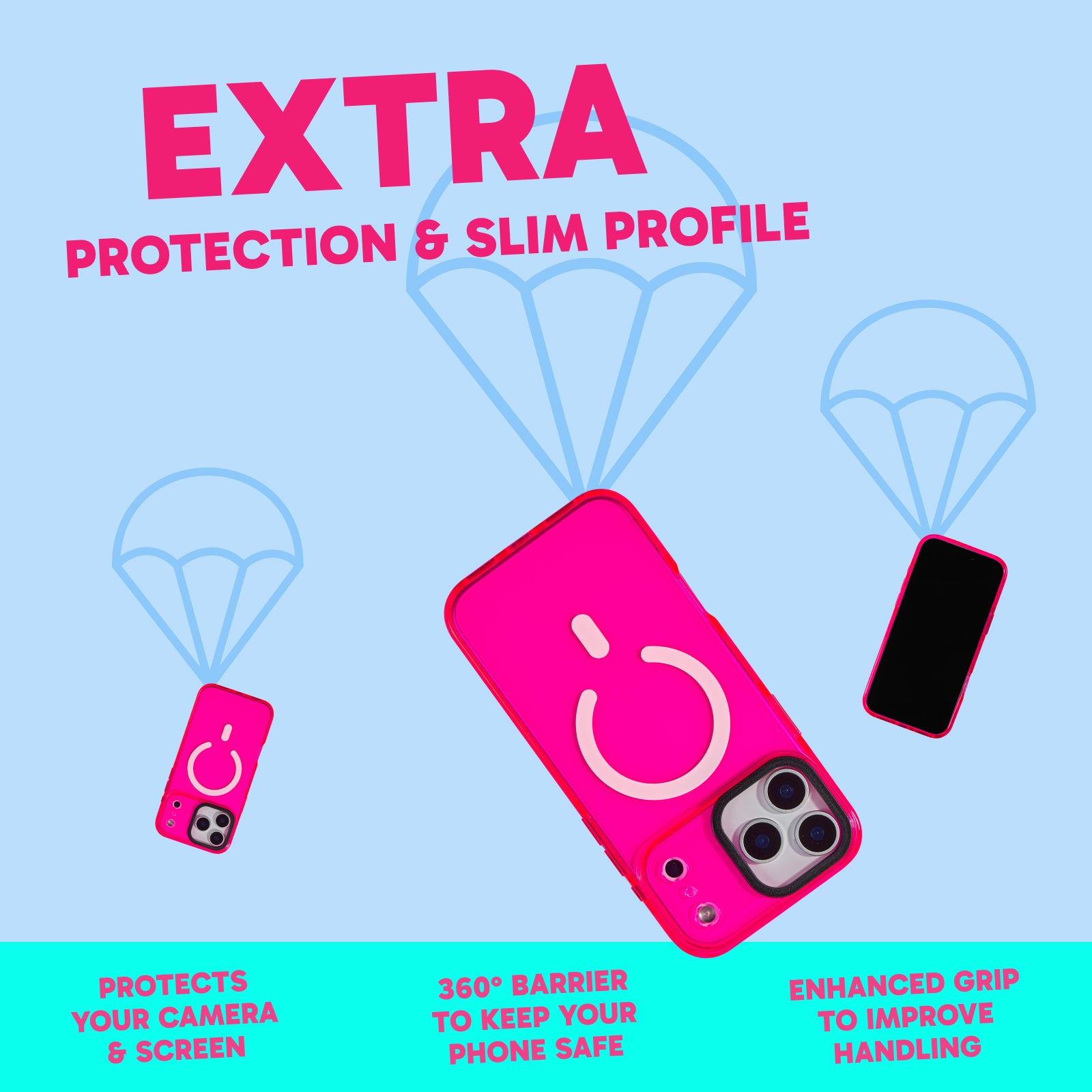 Barrier Case w/ MagSafe for iPhone - Radiant Hot Pink