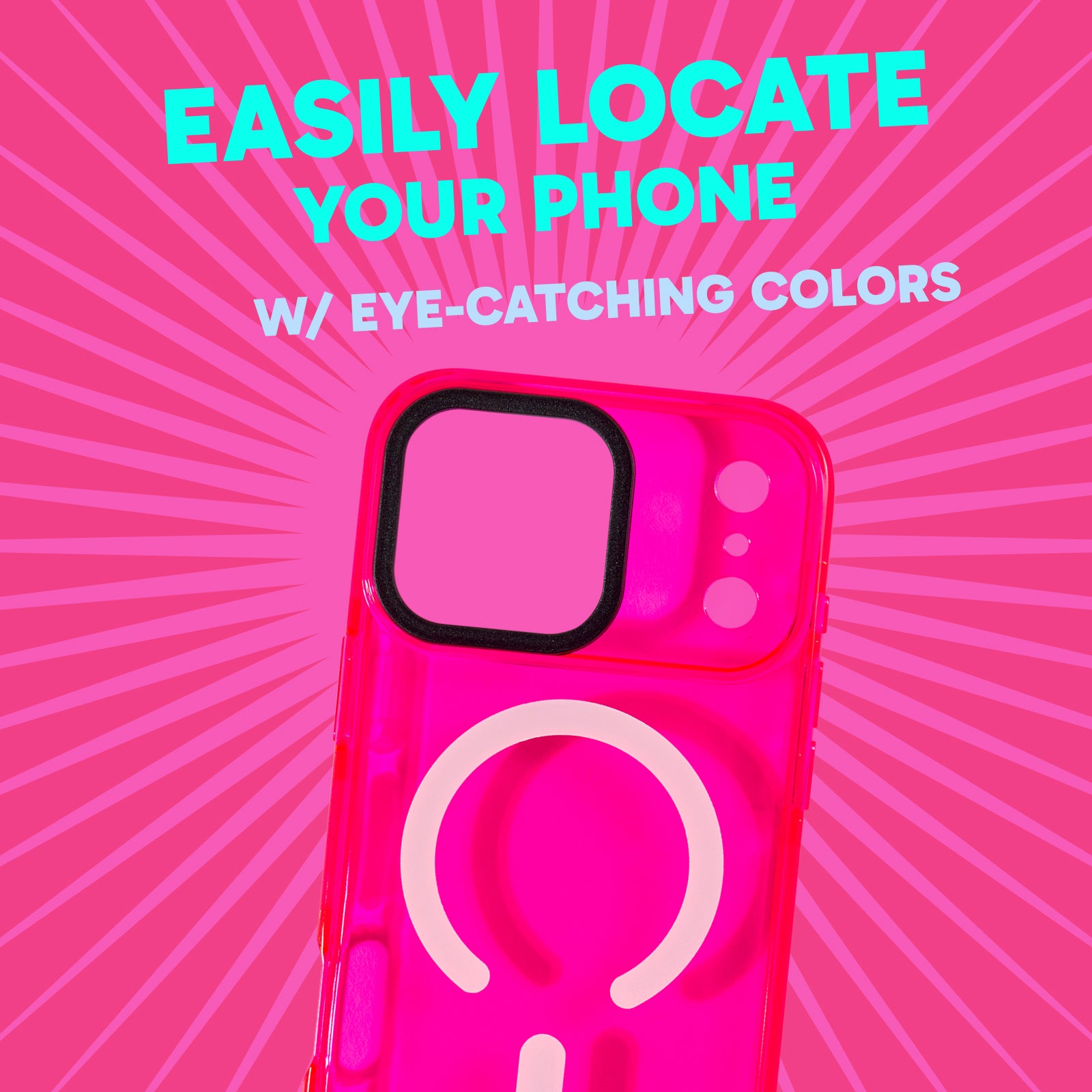 Barrier Case w/ MagSafe for iPhone - Radiant Hot Pink