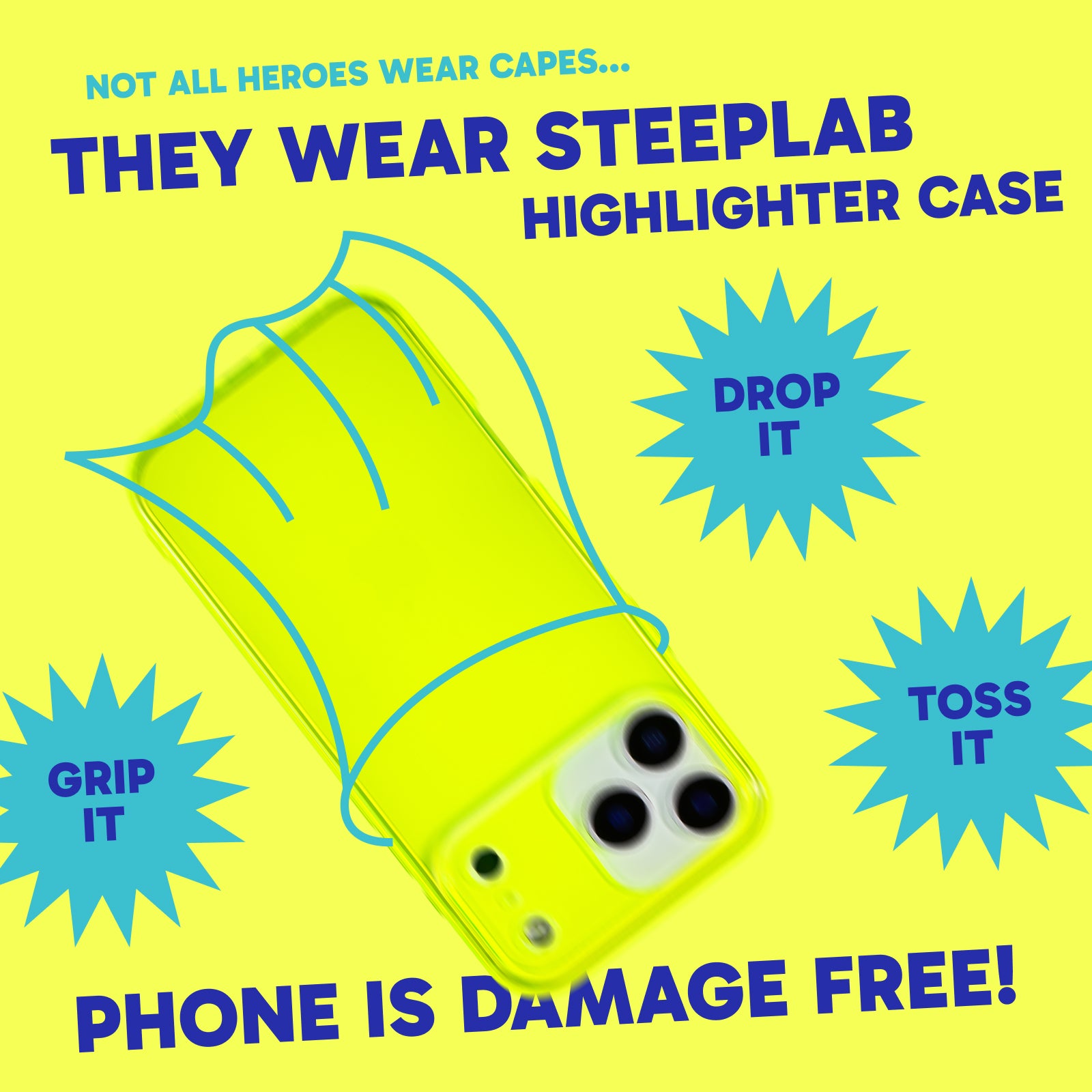 Highlighter Case for iPhone- Conspicuous Neon Yellow