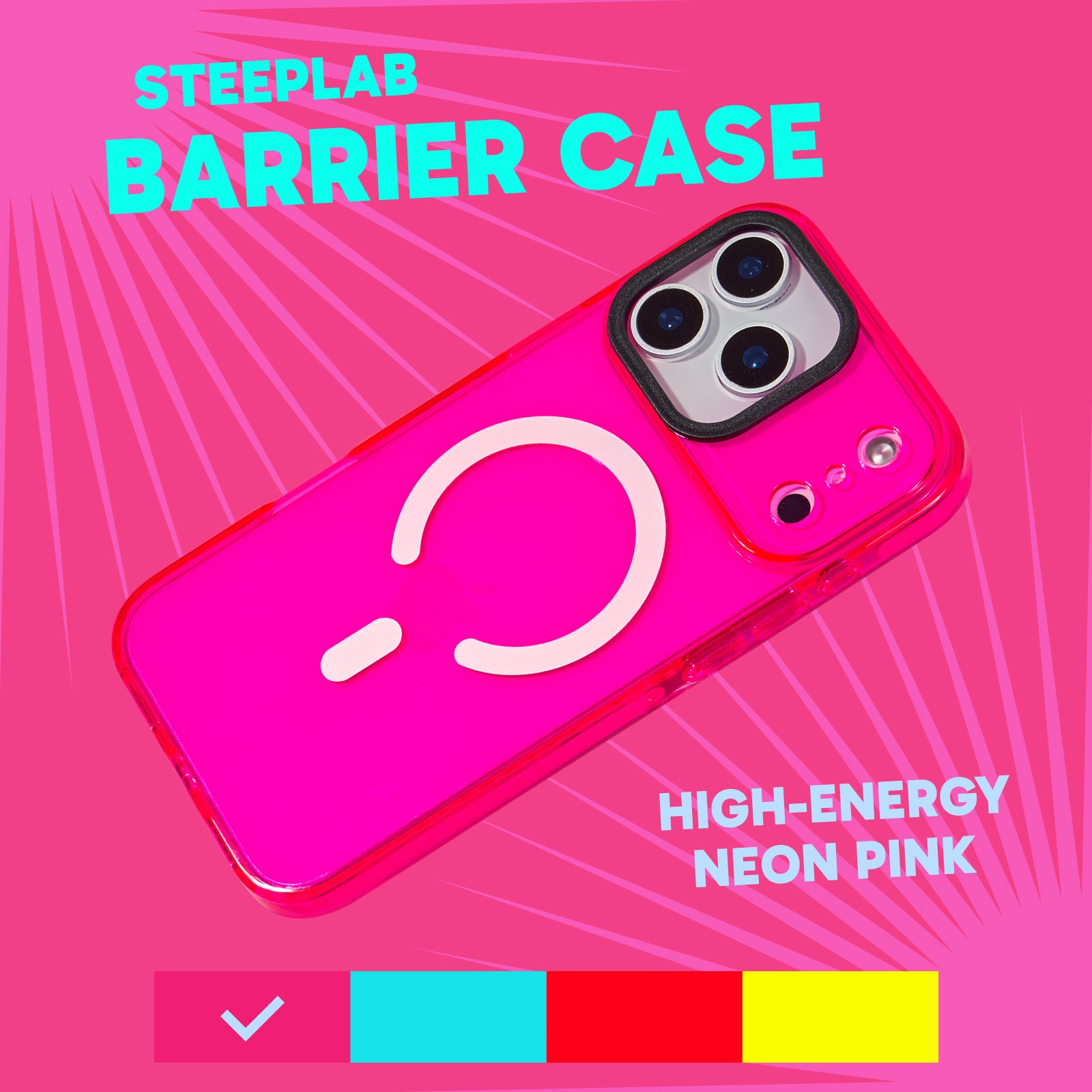 Barrier Case w/ MagSafe for iPhone - Radiant Hot Pink