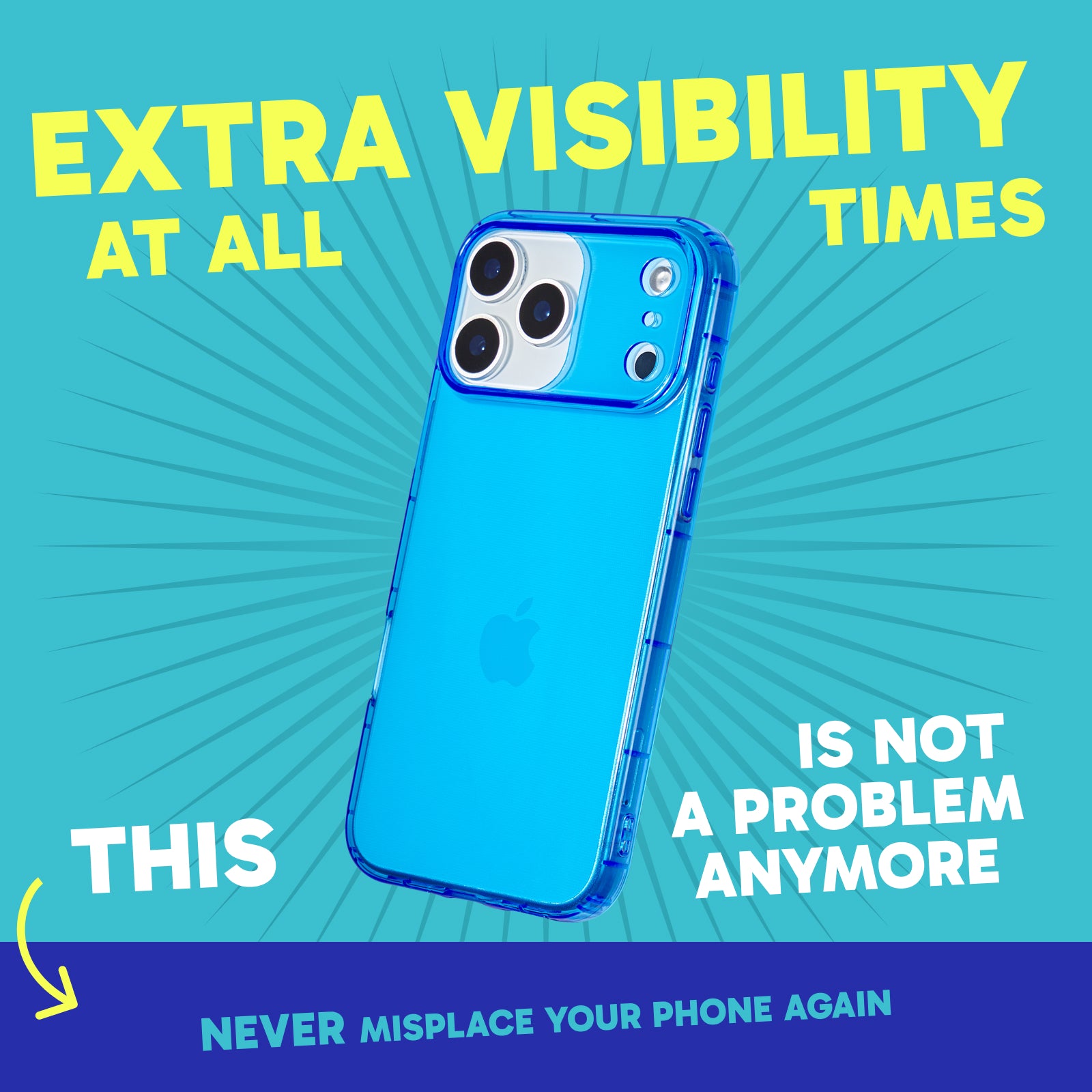 Highlighter Case for iPhone - Elevated Azure Blue