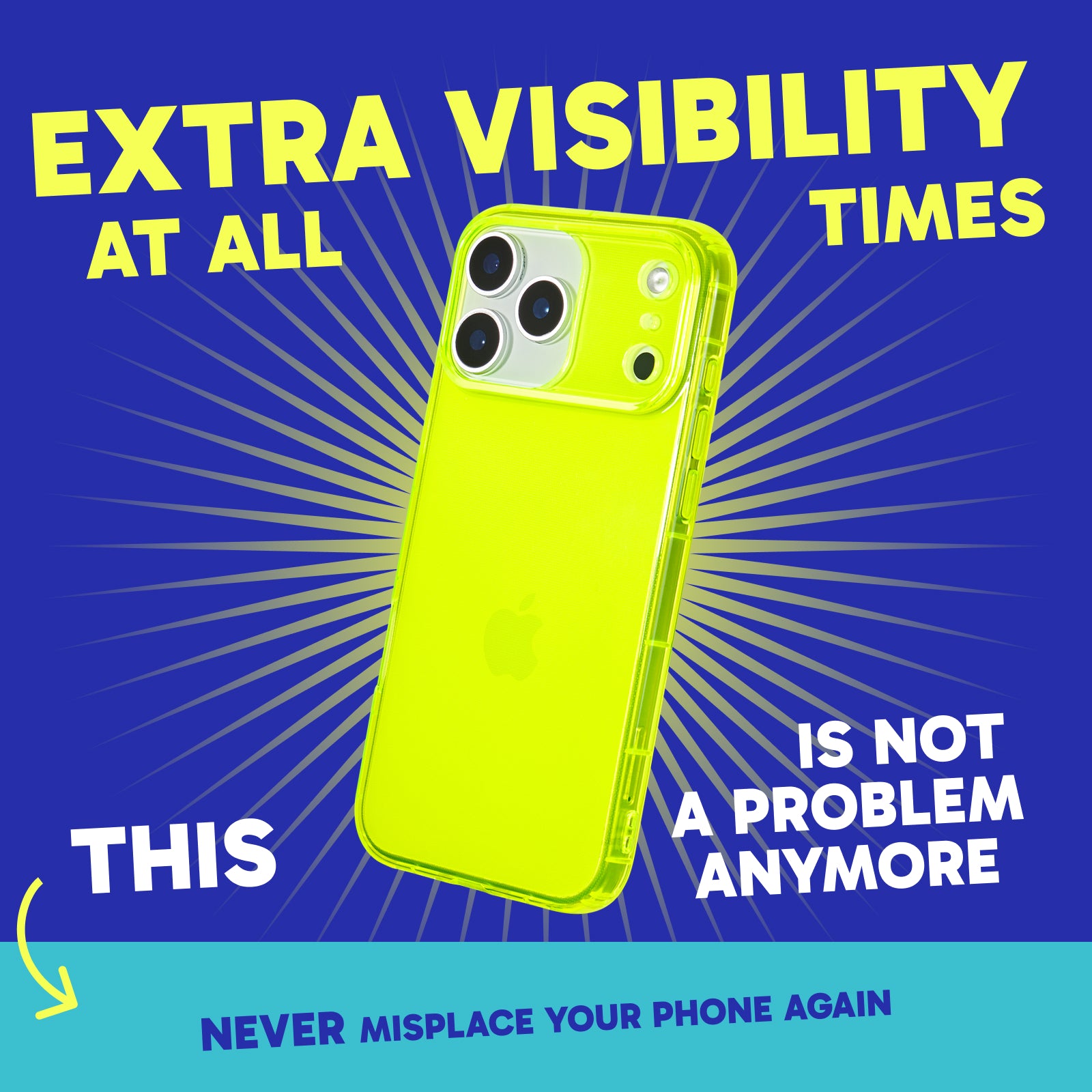 Highlighter Case for iPhone- Conspicuous Neon Yellow
