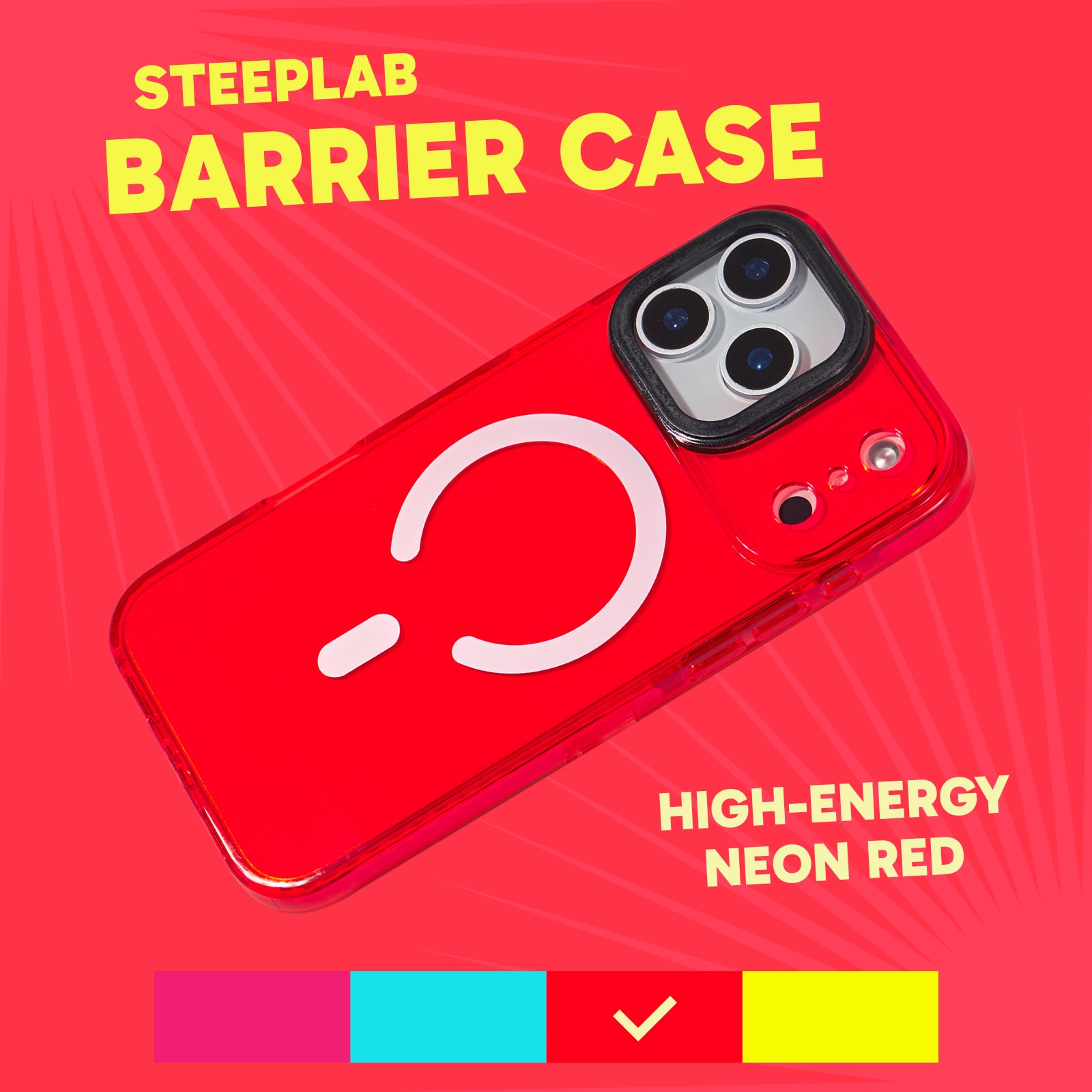 Barrier Case w/ MagSafe for iPhone - Electric Red Strawberry