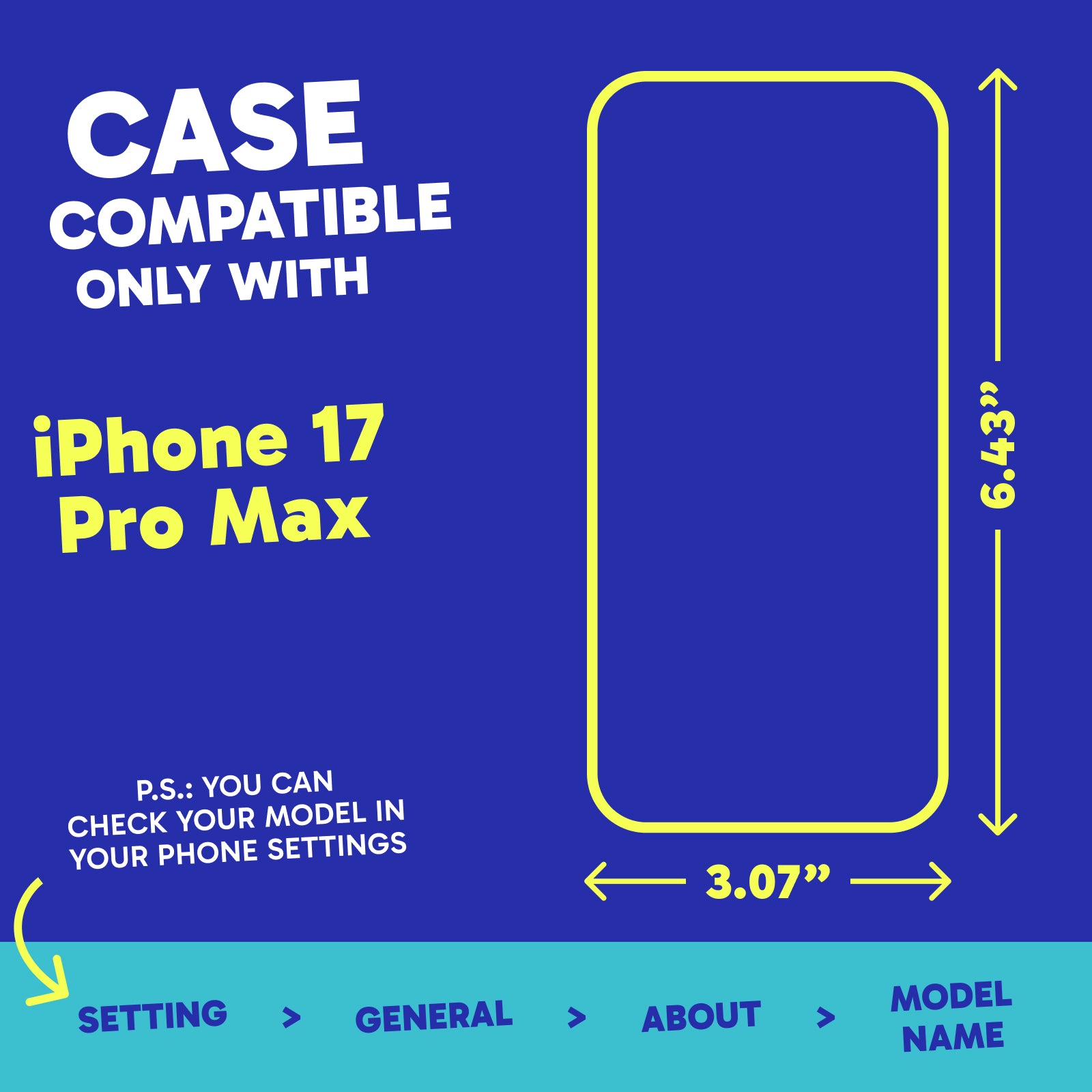 Highlighter Case for iPhone - Elevated Azure Blue