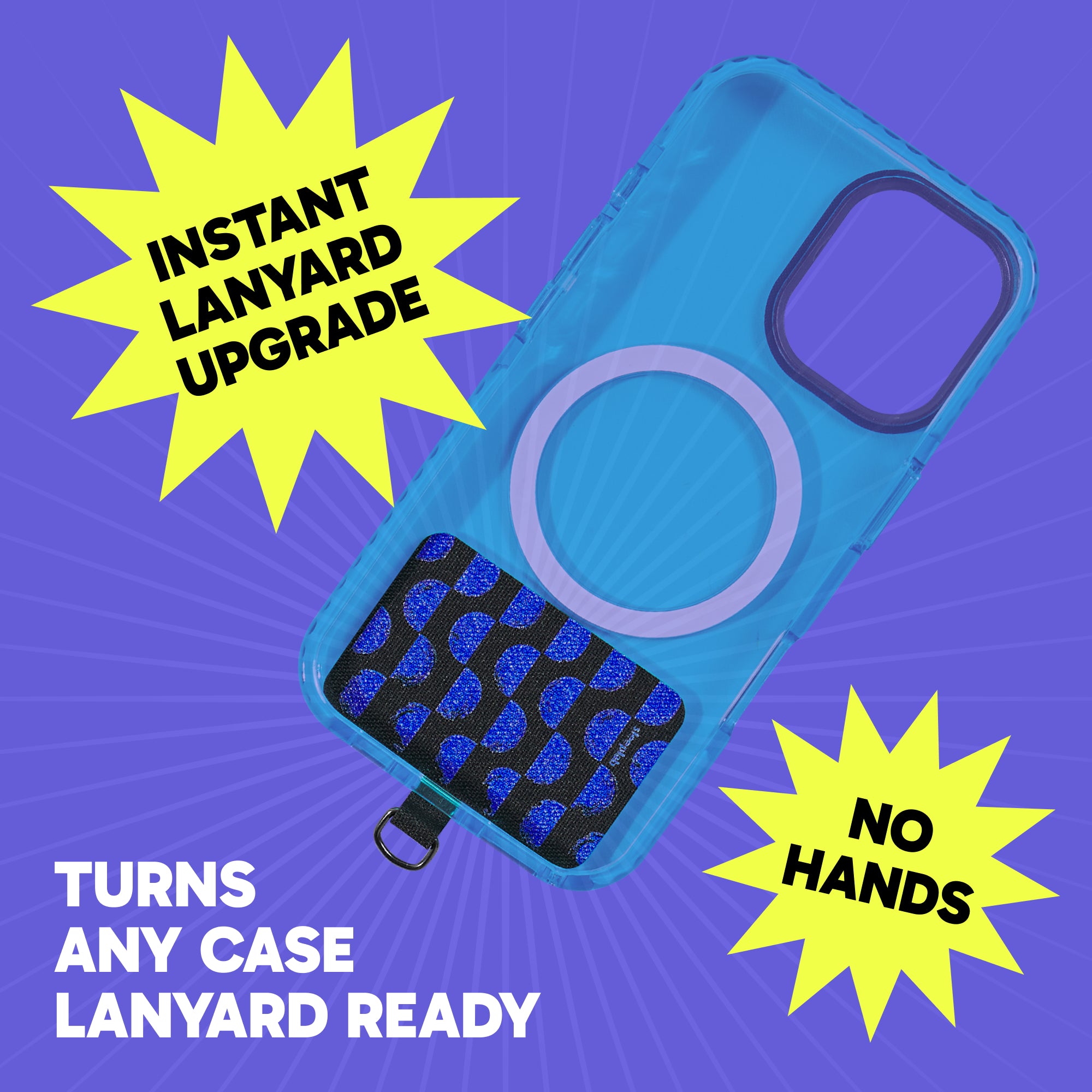 Freehand 8-Bit Roller GoTab - Universal Phone Lanyard Tab (Pack of 2)