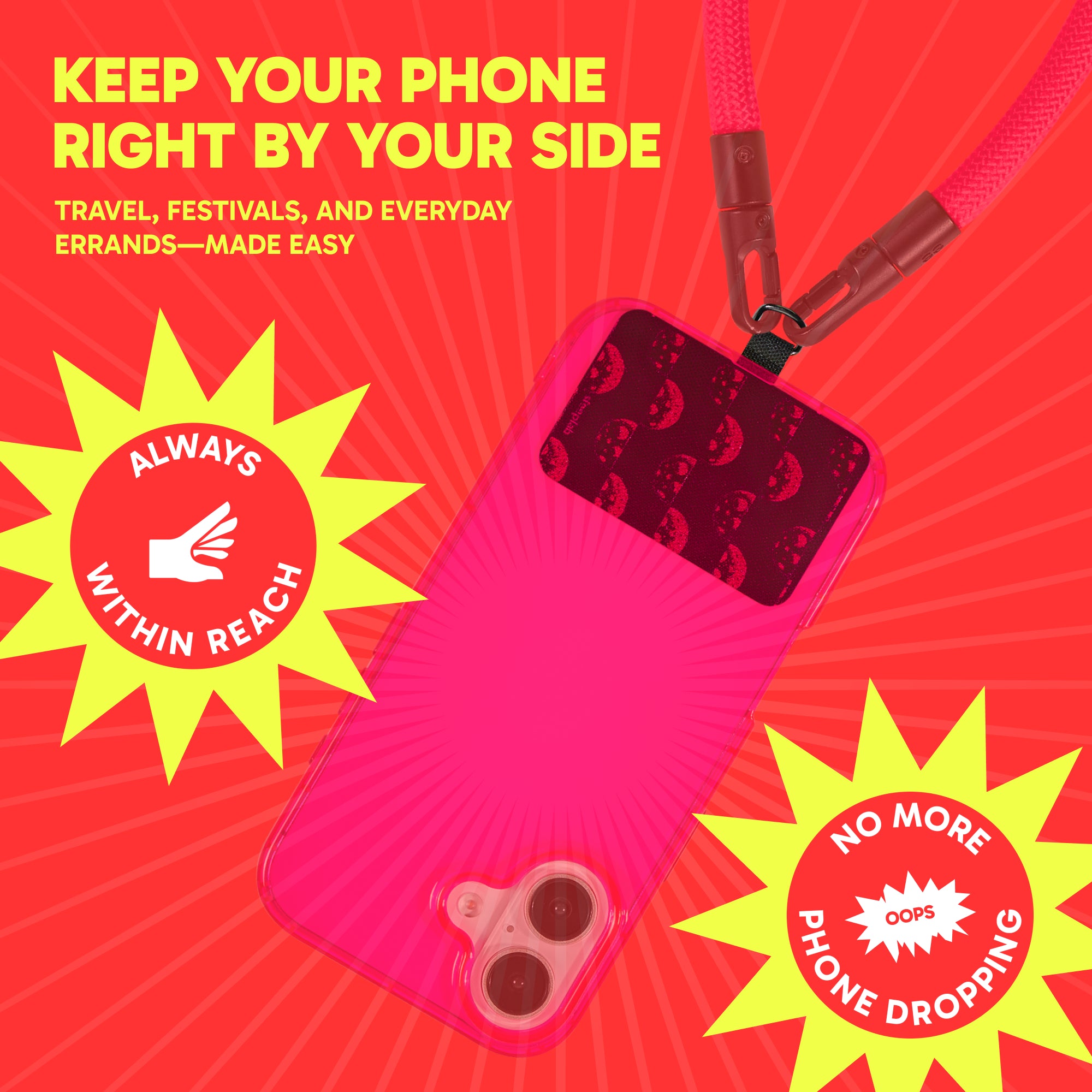 Freehand Lunar Pop GoTab - Universal Phone Lanyard Tab (Pack of 2)