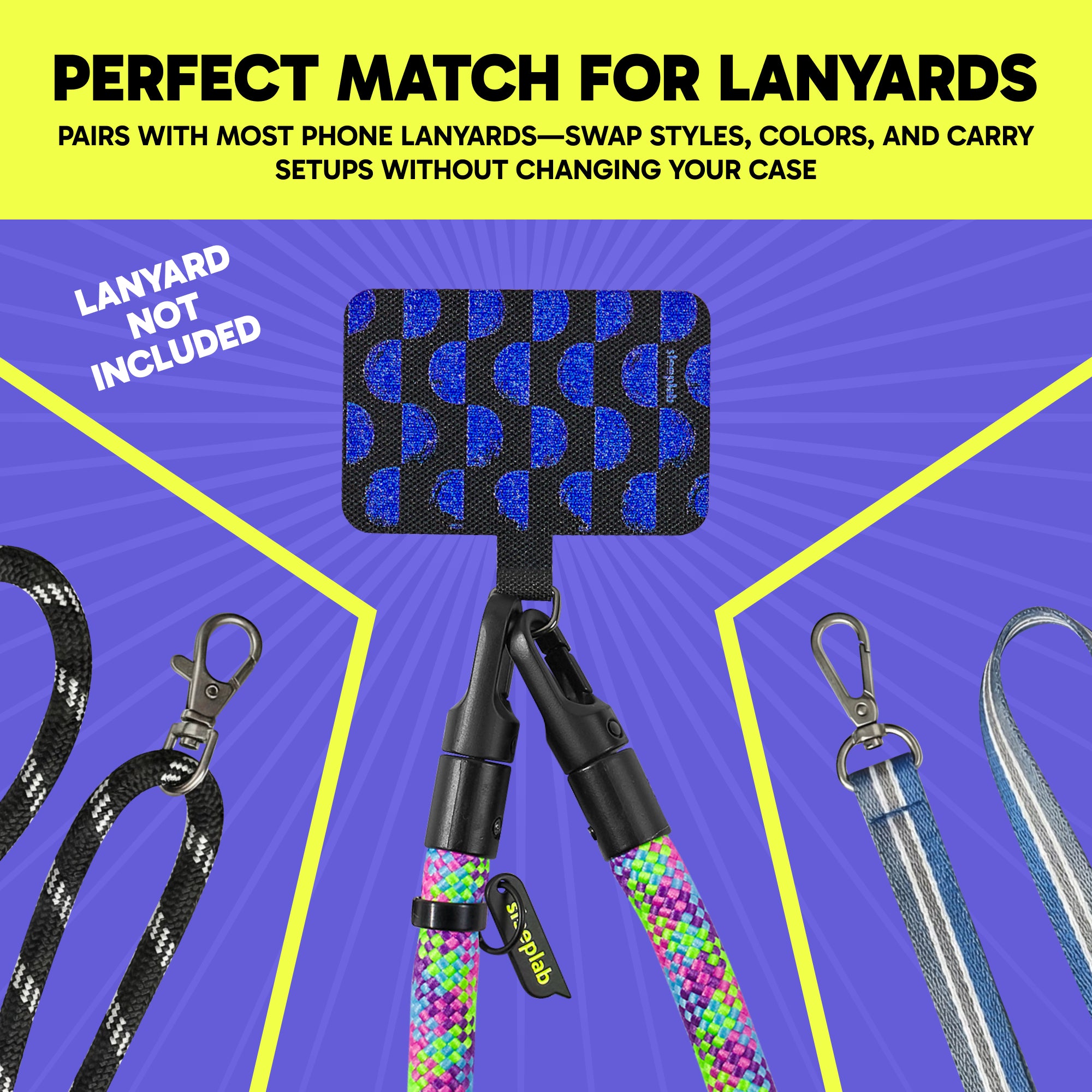 Freehand 8-Bit Roller GoTab - Universal Phone Lanyard Tab (Pack of 2)