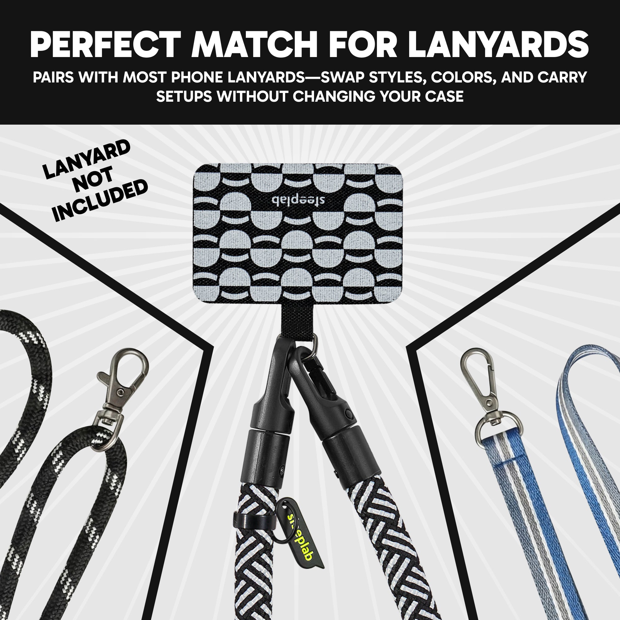 Freehand Metro Weave GoTab - Universal Phone Lanyard Tab (Pack of 2)
