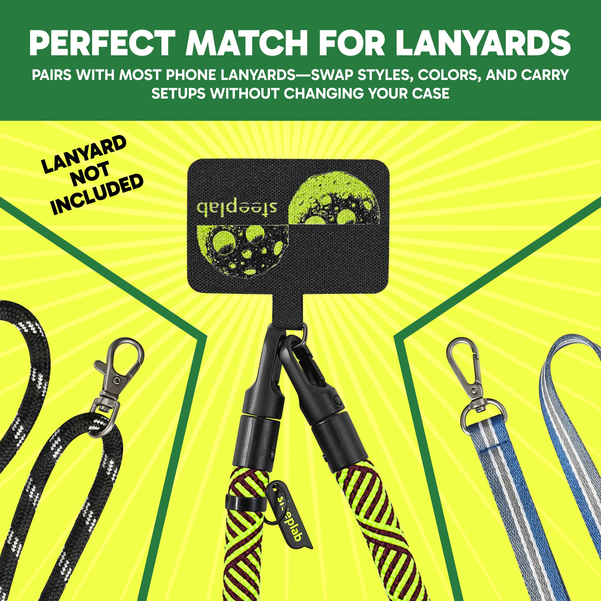 Freehand Midnight Pulse GoTab - Universal Phone Lanyard Tab (Pack of 2)