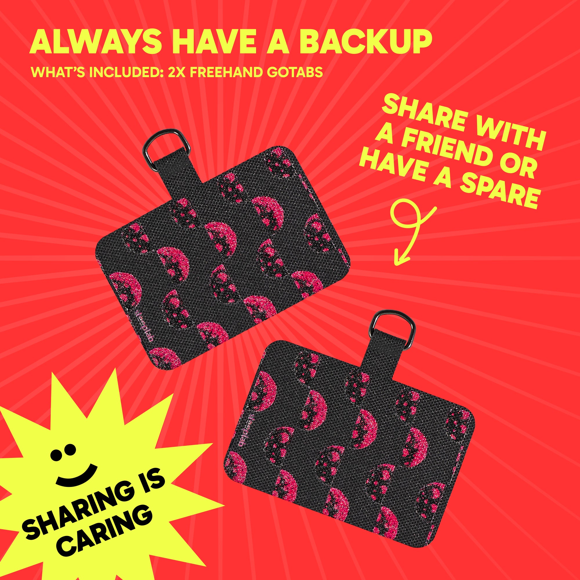 Freehand Lunar Pop GoTab - Universal Phone Lanyard Tab (Pack of 2)