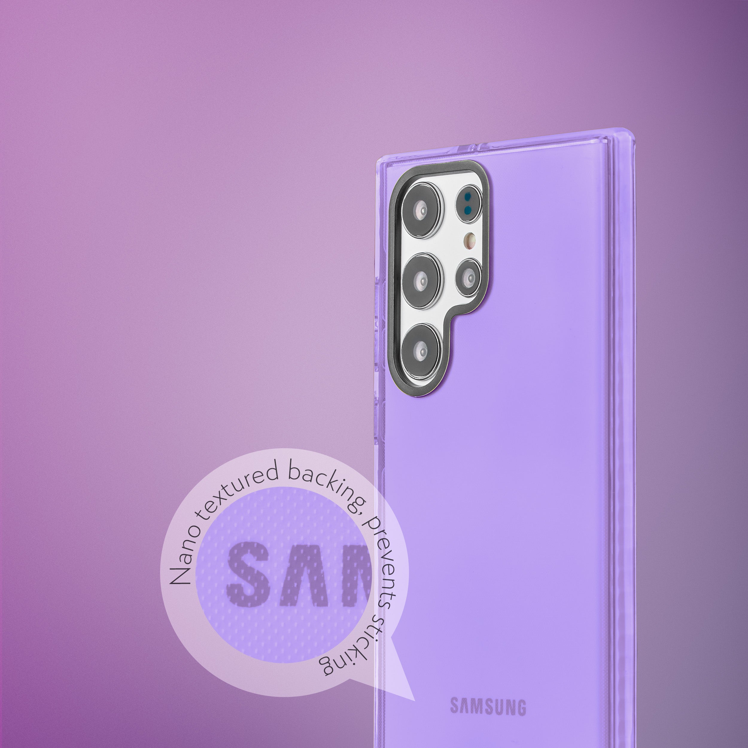 Barrier Case for Samsung - Light Pastel Purple