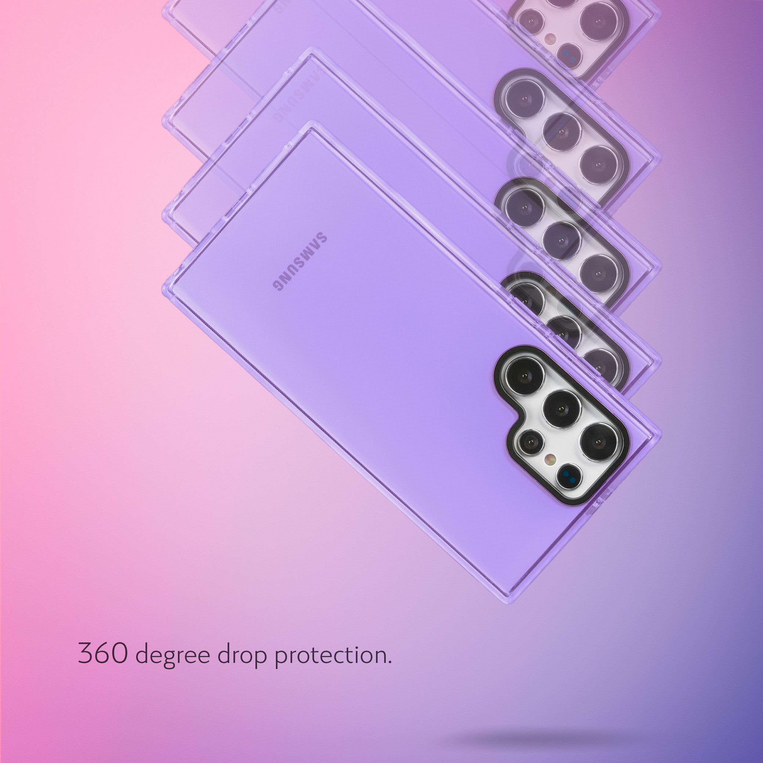 Barrier Case for Samsung - Light Pastel Purple