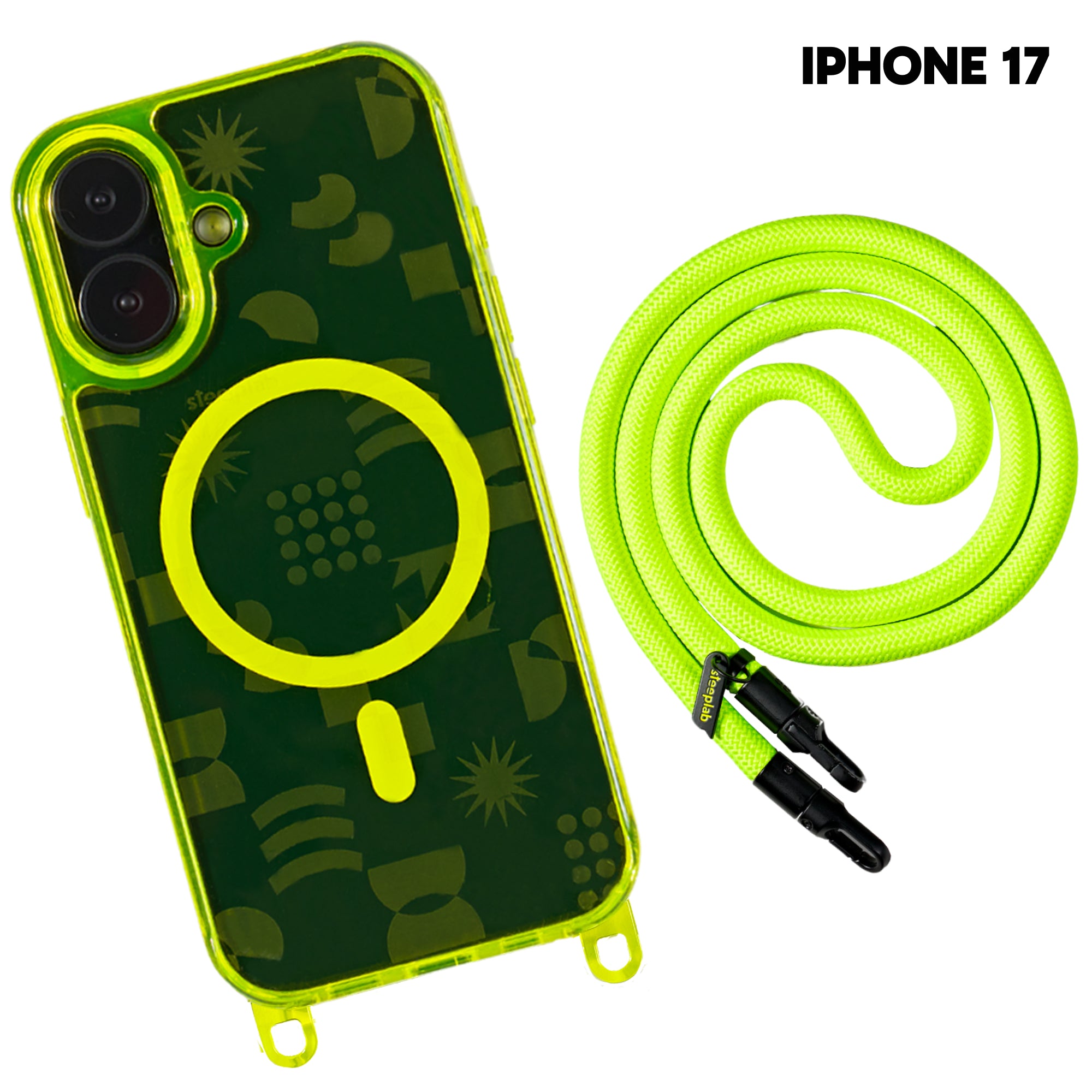 Playstatic - Freehand Case + Crossbody Lanyard Bundle for iPhone 17 Series - Bold Hands-Free Protection