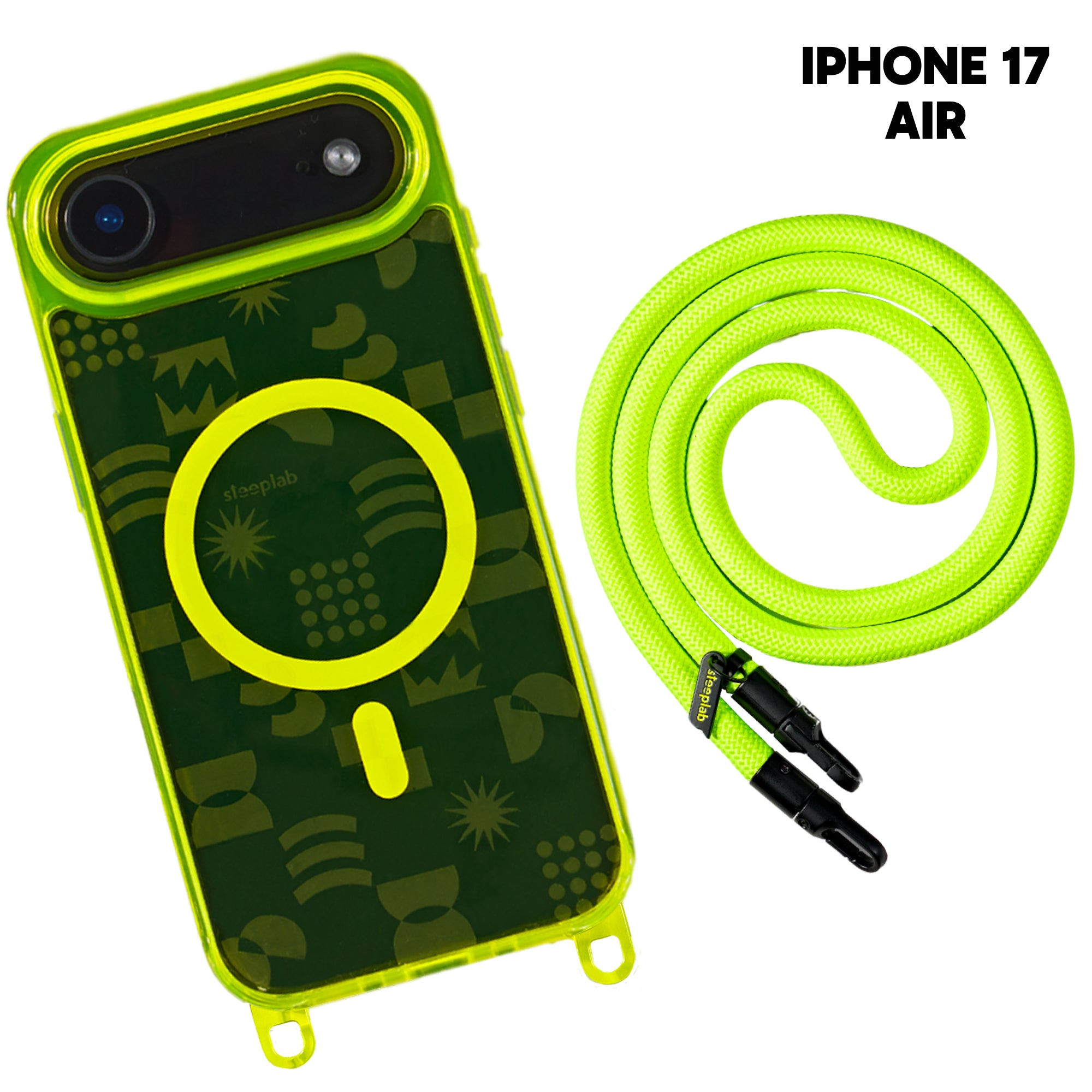 Playstatic - Freehand Case + Crossbody Lanyard Bundle for iPhone 17 Series - Bold Hands-Free Protection
