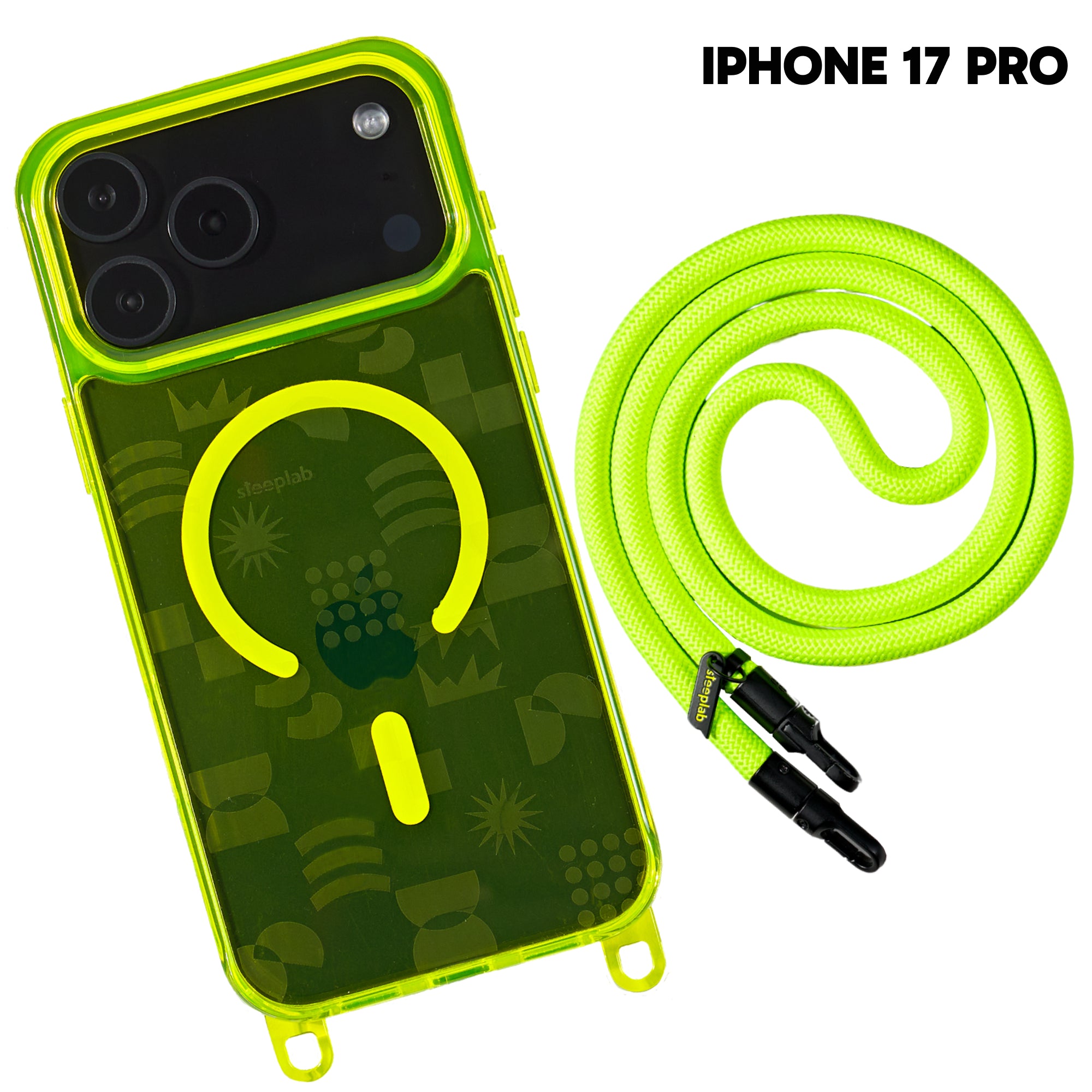 Playstatic - Freehand Case + Crossbody Lanyard Bundle for iPhone 17 Series - Bold Hands-Free Protection