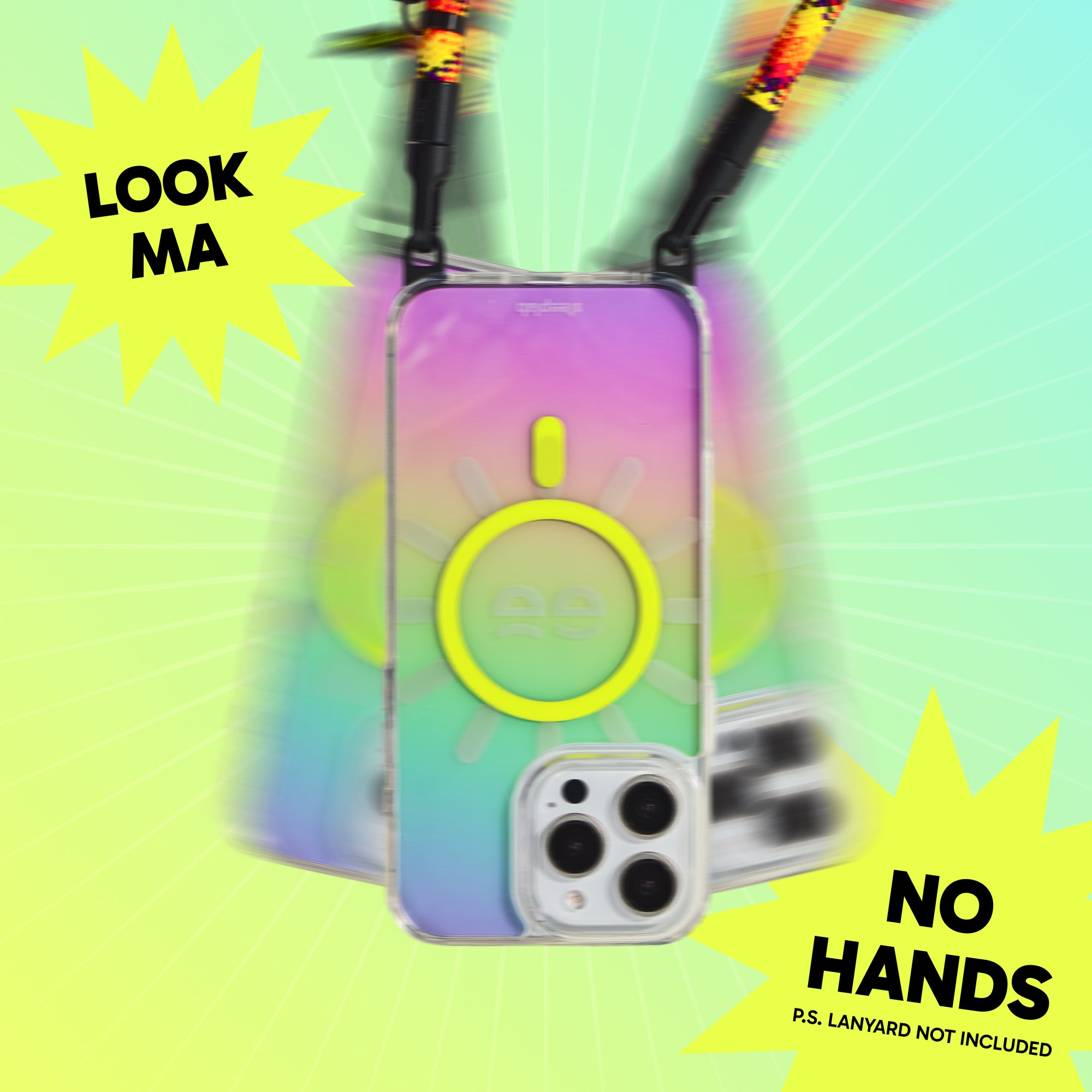 Freehand Too Bright Case for iPhone -  MagSafe & Shockproof Protection w EZ Hook