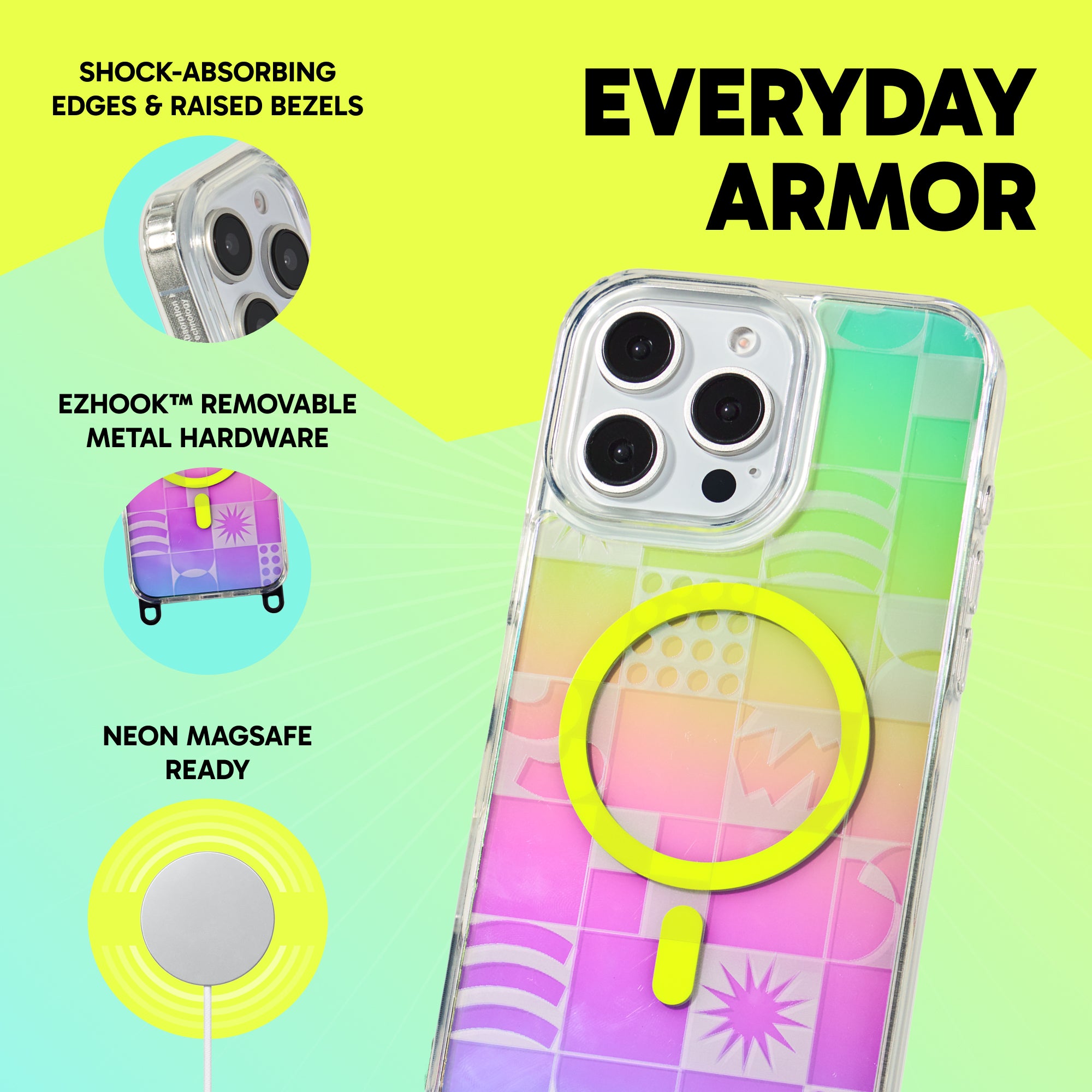 Freehand Playground Case -  MagSafe & Shockproof Protection w EZ Hook
