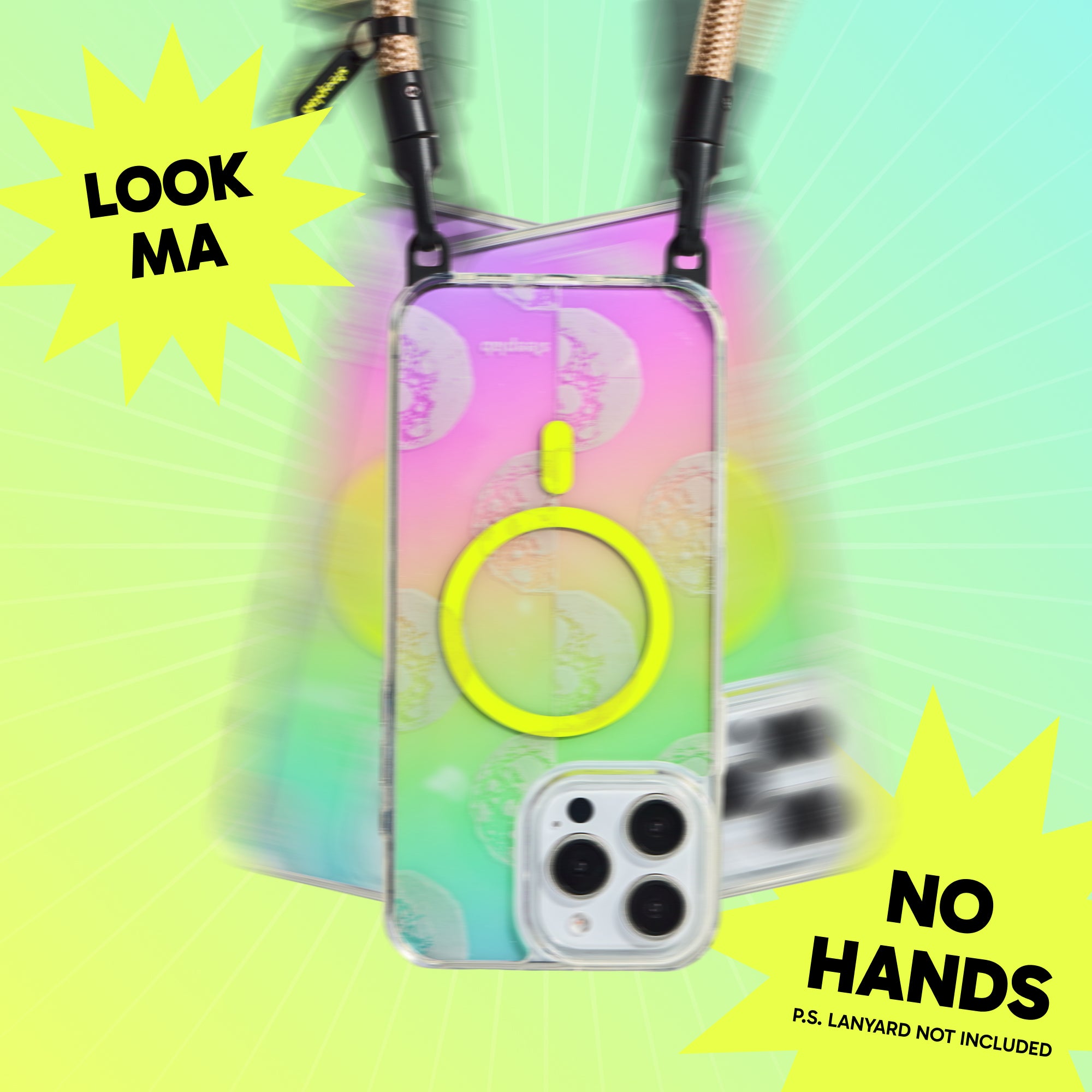 Freehand Shoot for the Moon Case for iPhone -  MagSafe & Shockproof Protection w EZ Hook