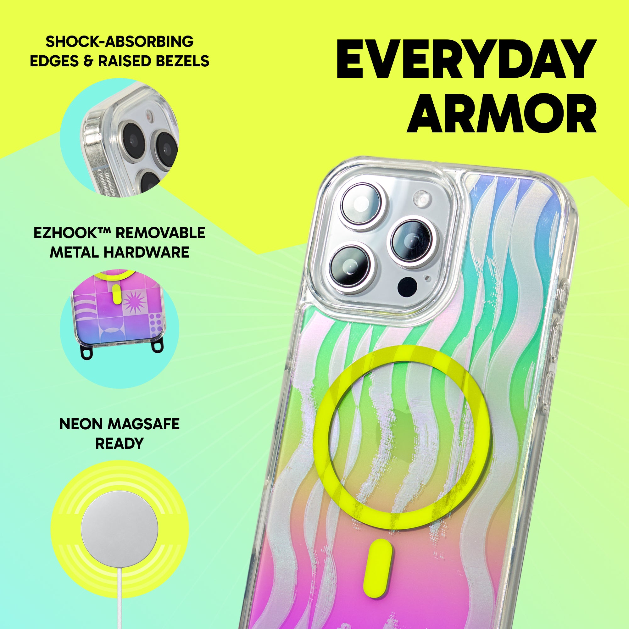 Freehand Flow State Case for iPhone -  MagSafe & Shockproof Protection w EZ Hook