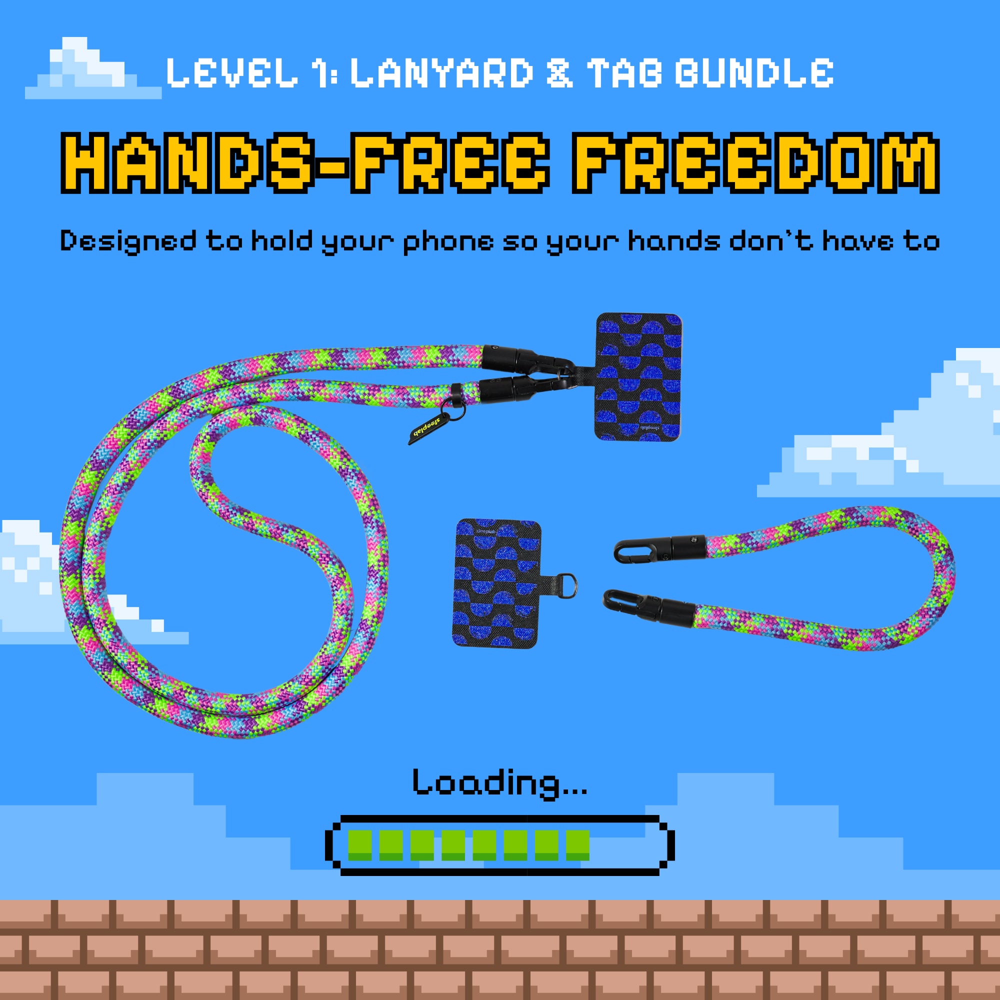 Freehand GoKit LS - Hands-Free Phone Carry Bundle - 8 Bit Roller