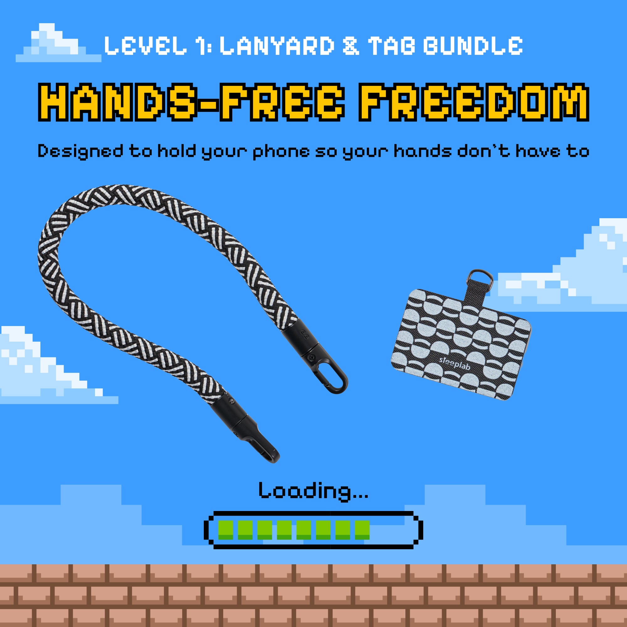 Freehand Metro Weave Baby GoKit - Wrist Lanyard + Phone Tab Bundle