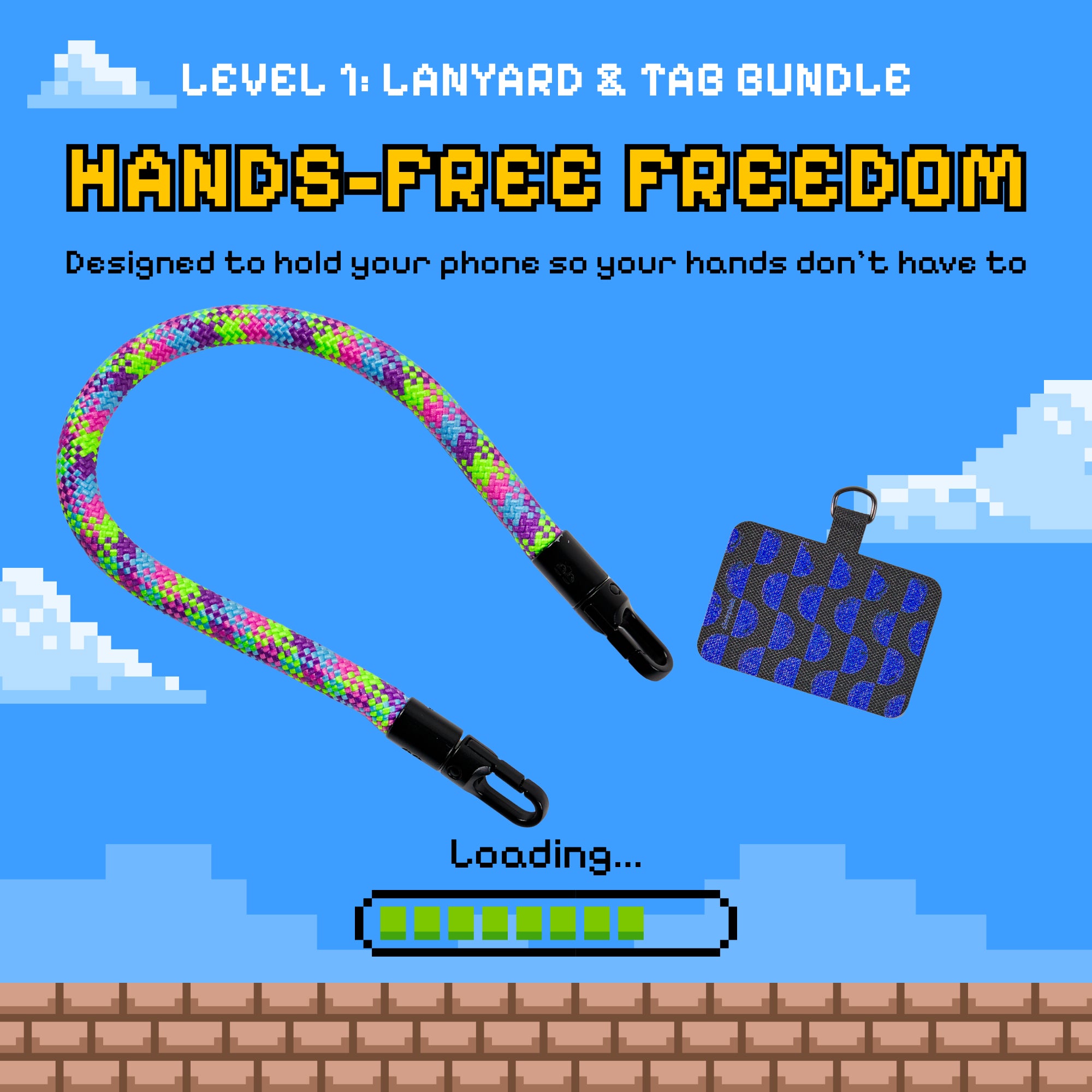 Freehand Baby GoKit - Wrist Phone Carry Bundle - 8 Bit Roller