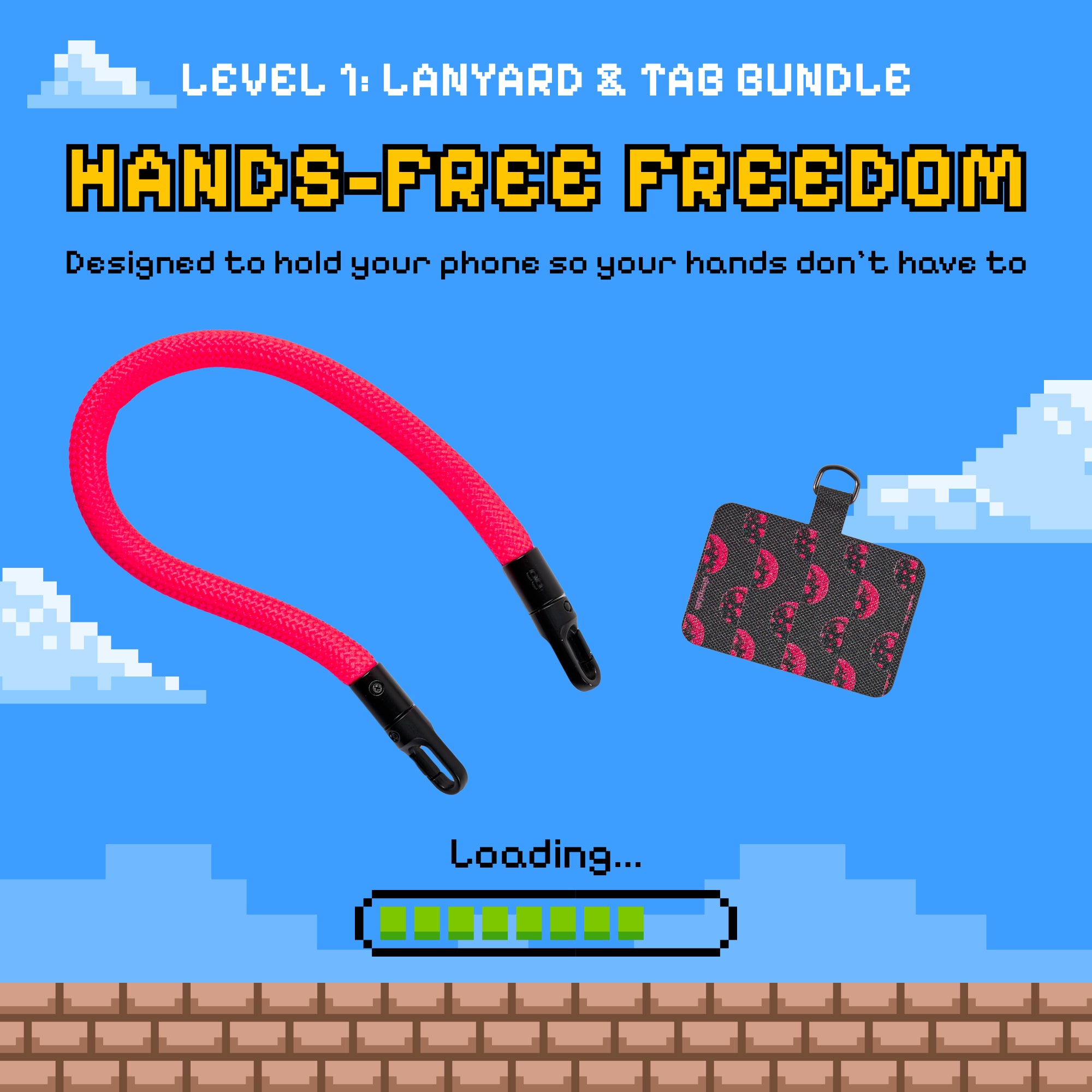 Freehand Lunar Pop Baby GoKit - Wrist Lanyard + Phone Tab Bundle