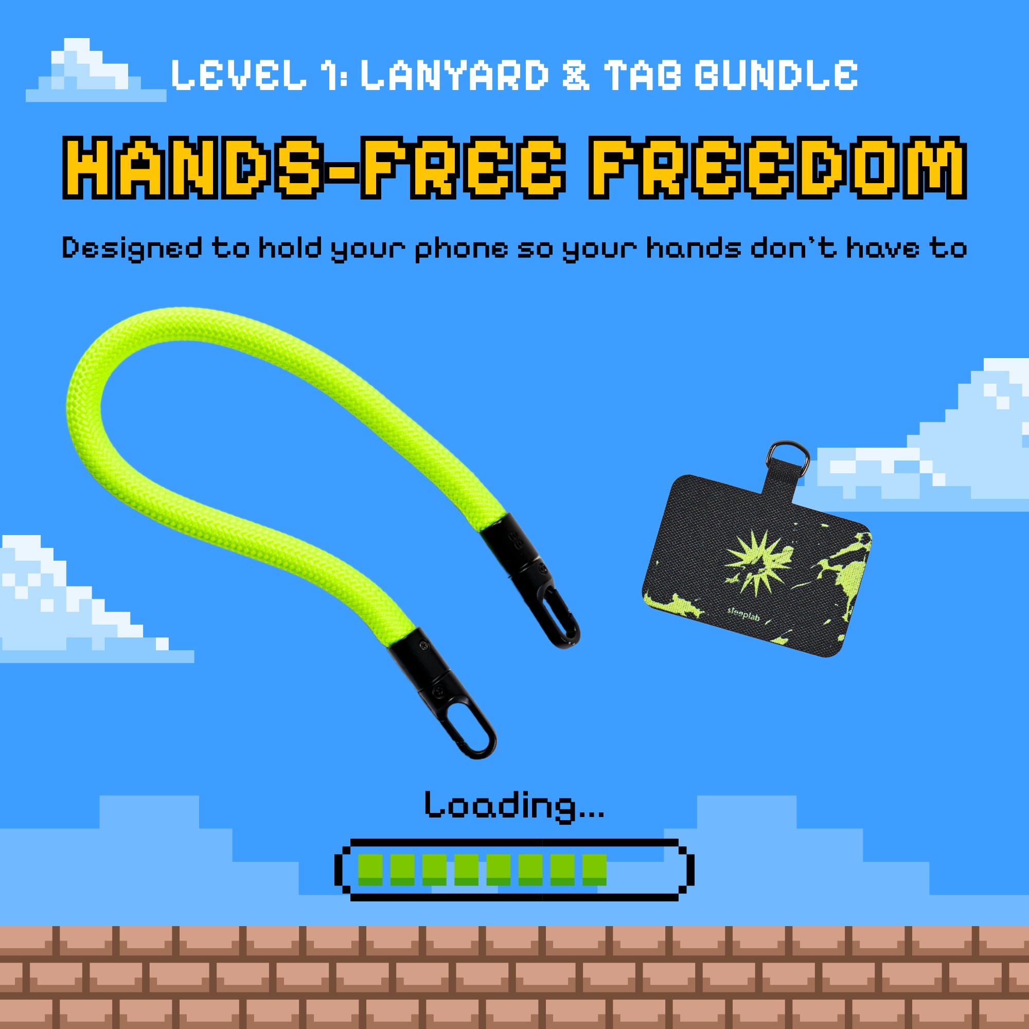 Freehand Baby GoKit - Wrist Phone Carry Bundle - Neon Burst